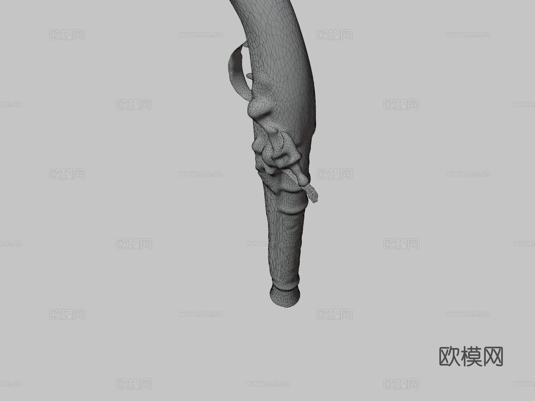 燧发手枪3d模型