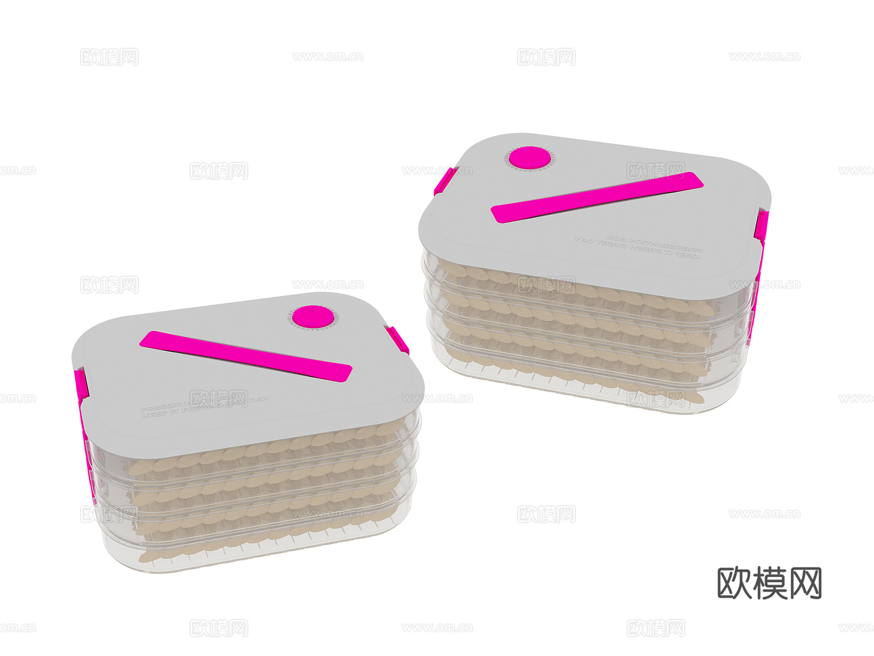 生活用品 饺子3d模型