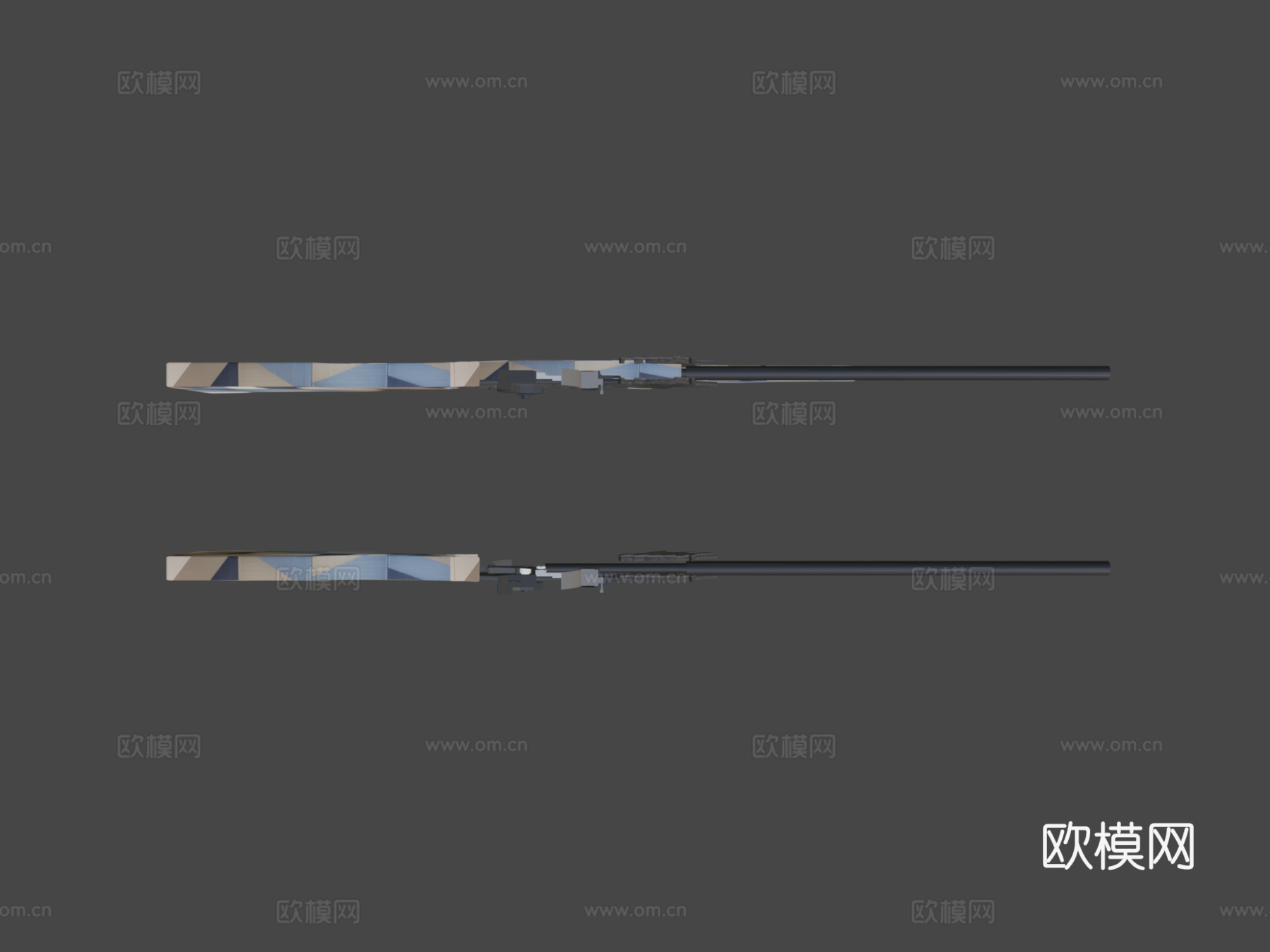随机燧发枪3d模型