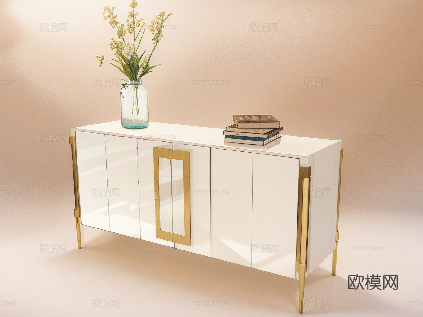 玄关柜su模型下载（渲染图1）