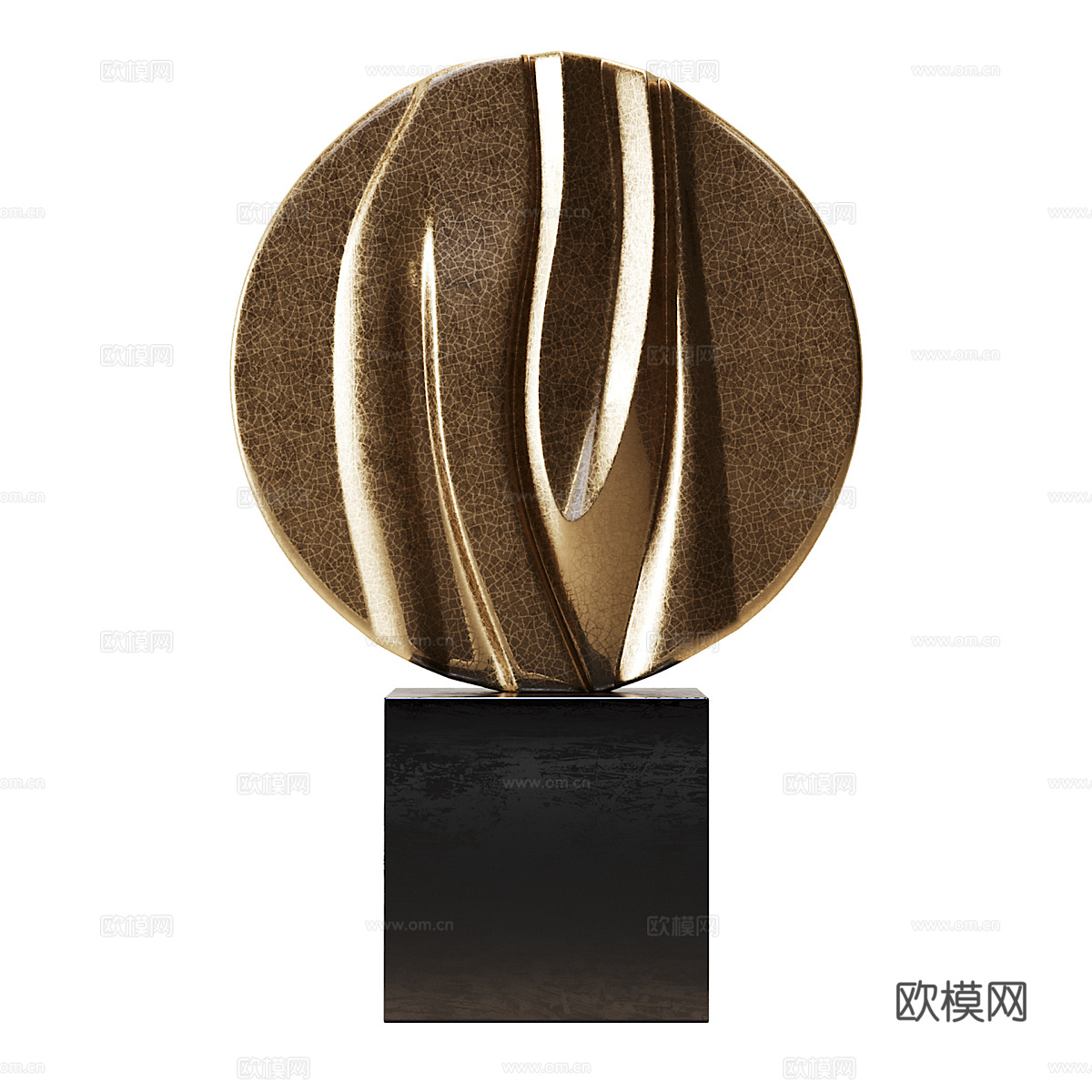 现代轻奢工艺品雕塑摆件3d模型