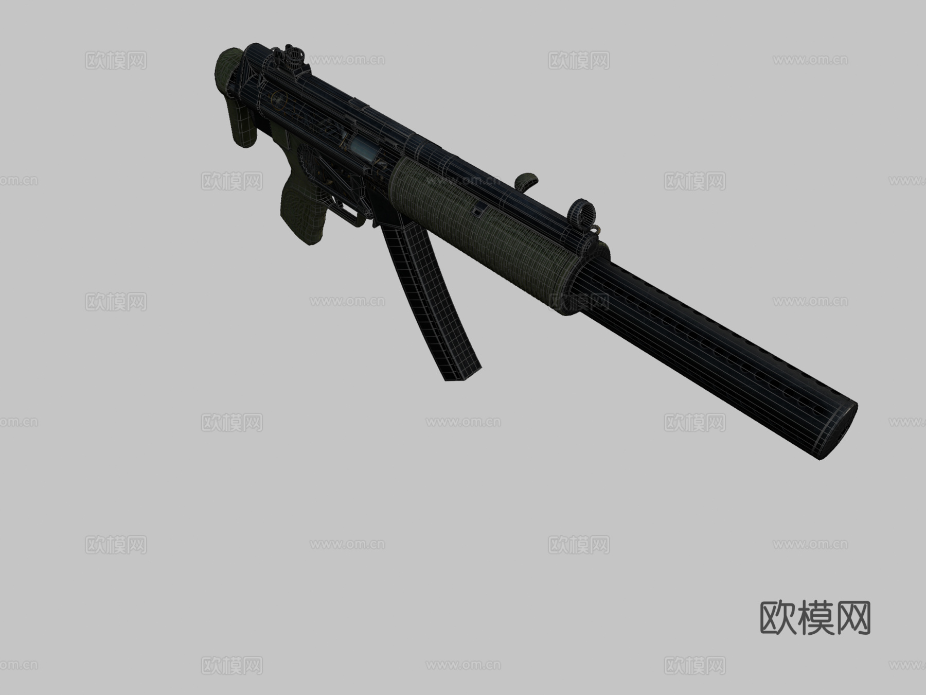 MP5-SD3-树精3d模型
