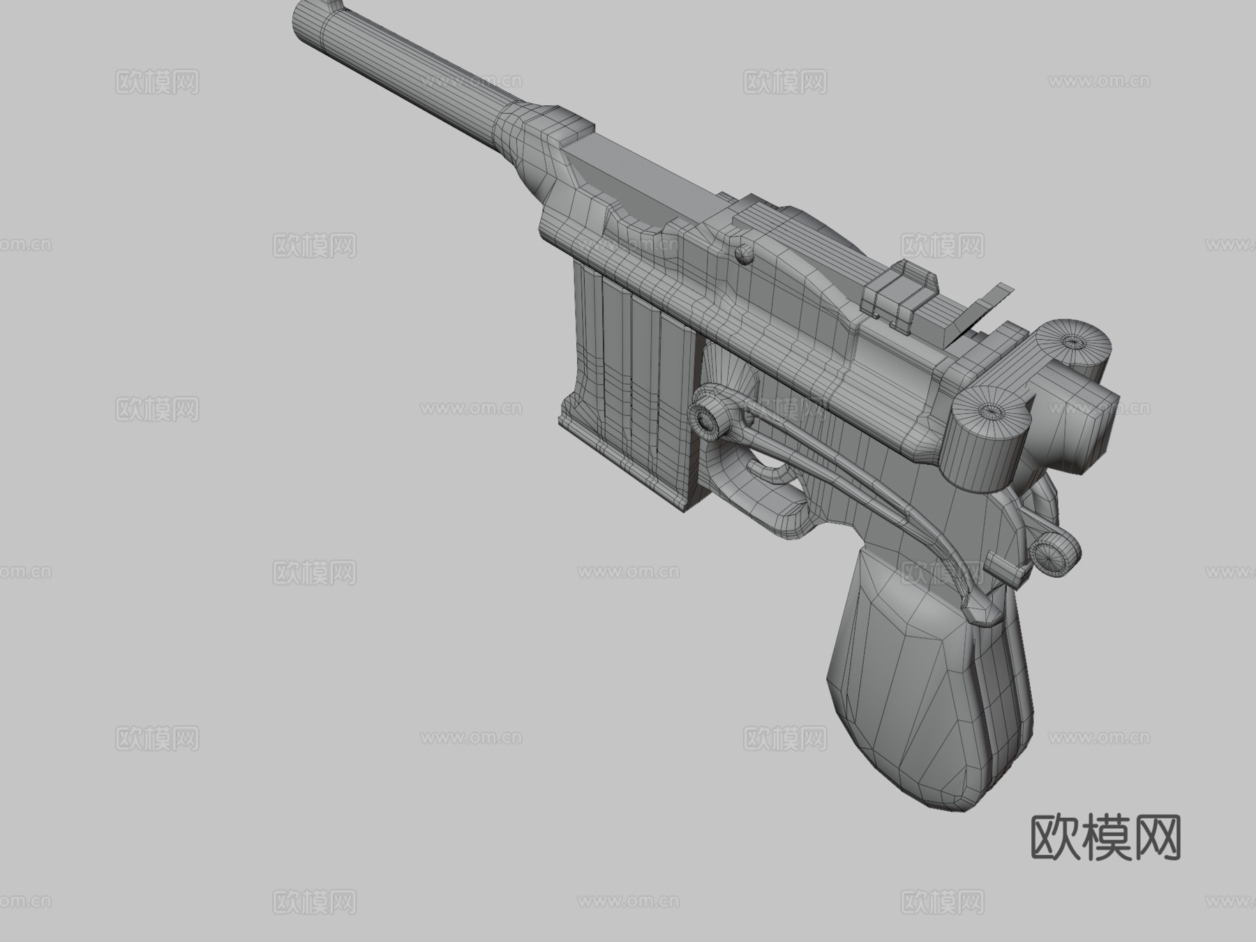 生化奇兵无限手枪3d模型