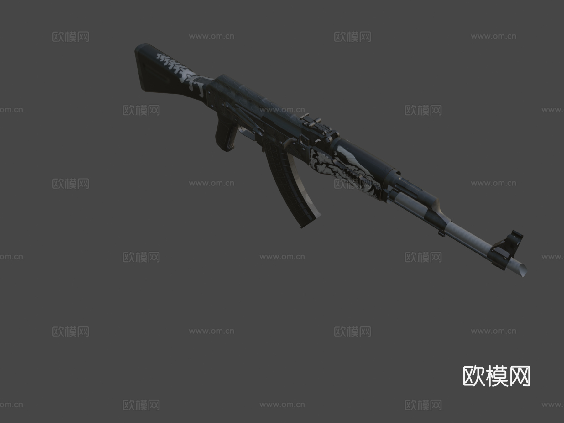 AK-47灵魂窃取者(CSGO皮肤)3d模型