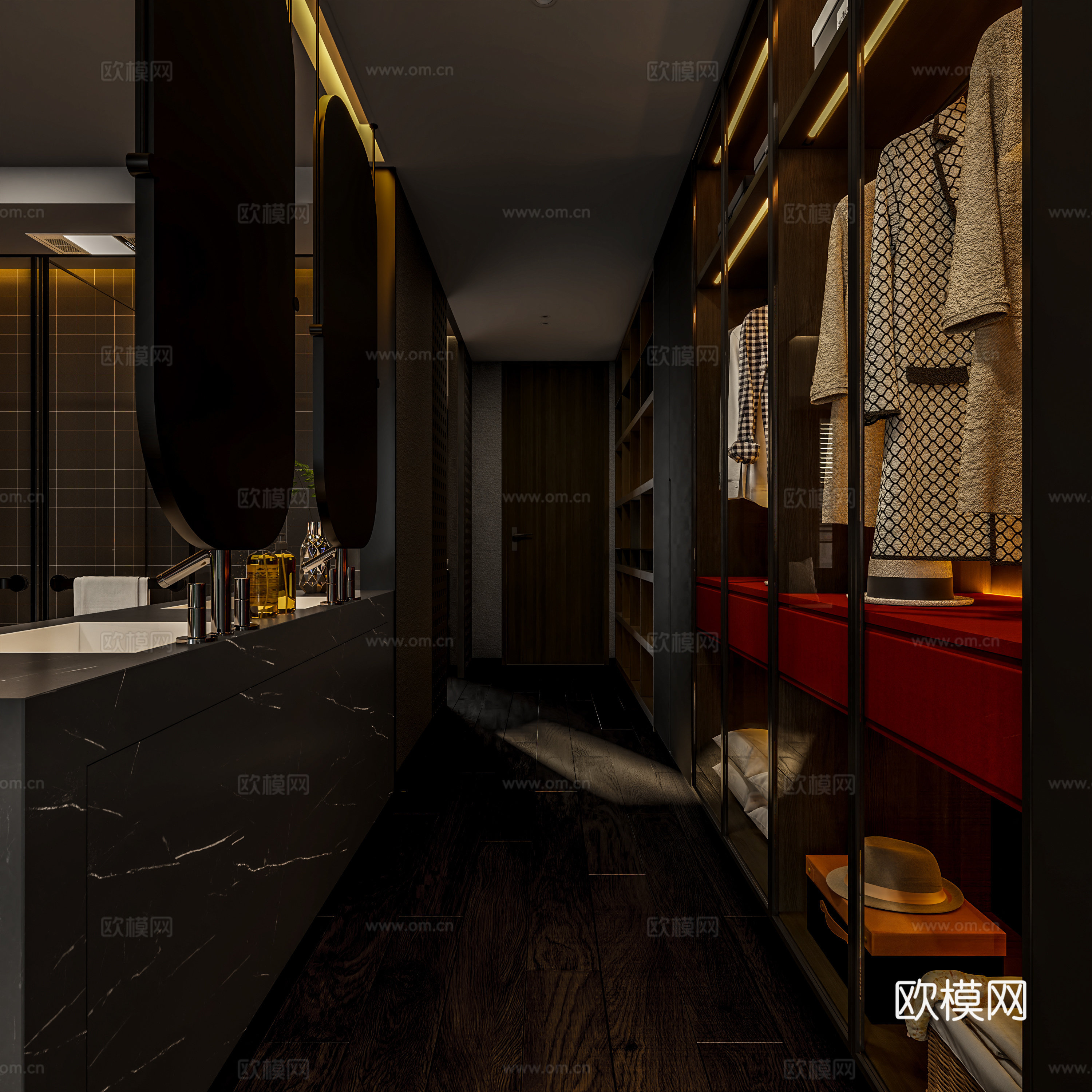 别墅主卧3d模型