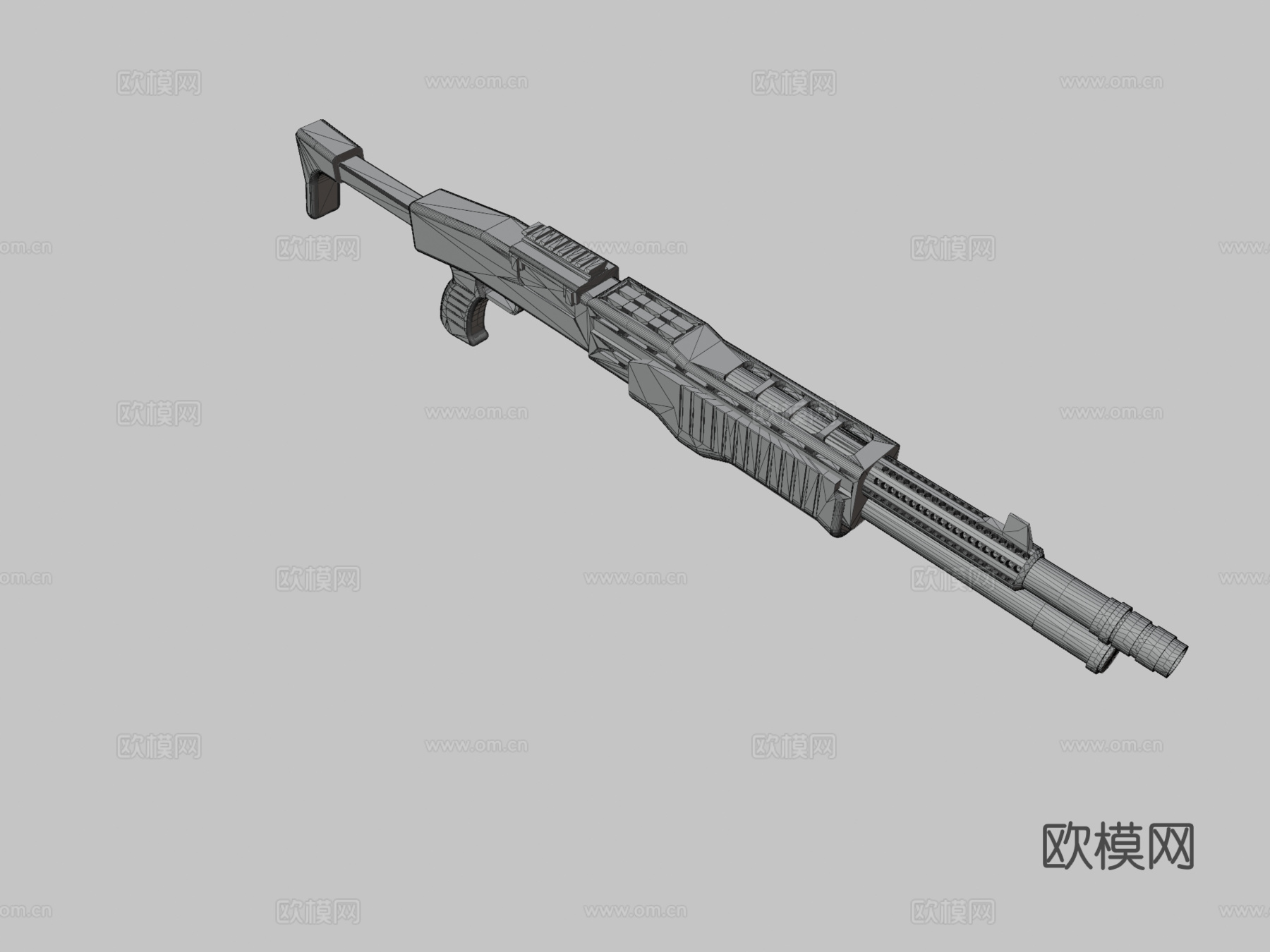 SPAS-34霰弹枪(虚构)3d模型