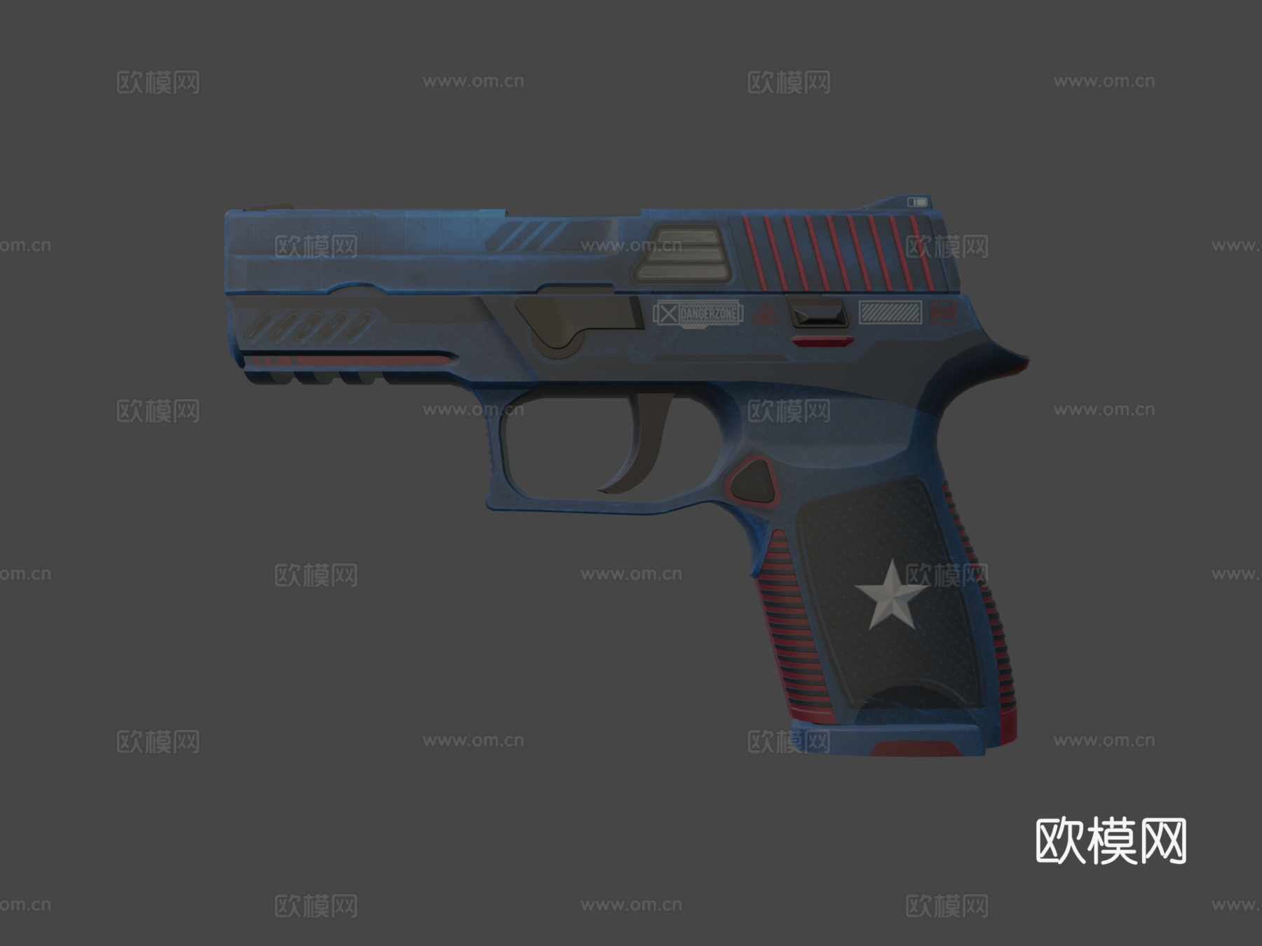 P250-壮志凌云3d模型