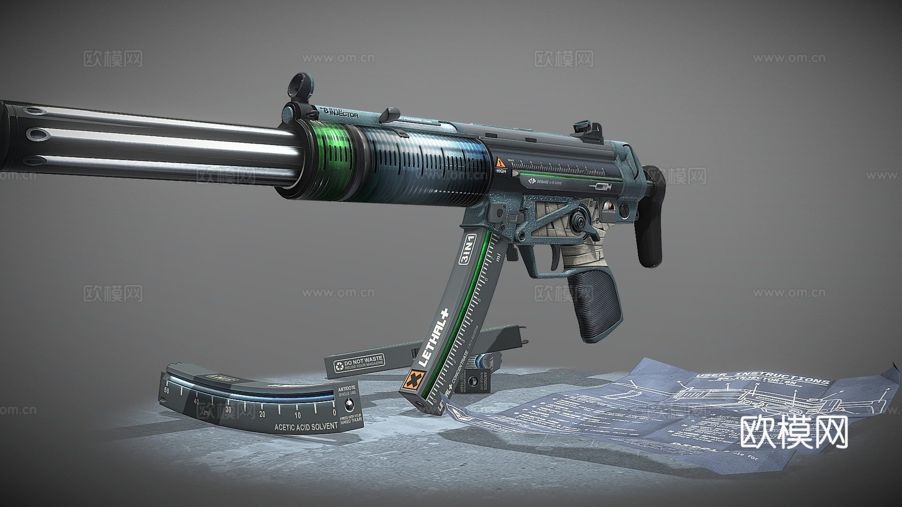 MP5-SD-致命注射I3d模型