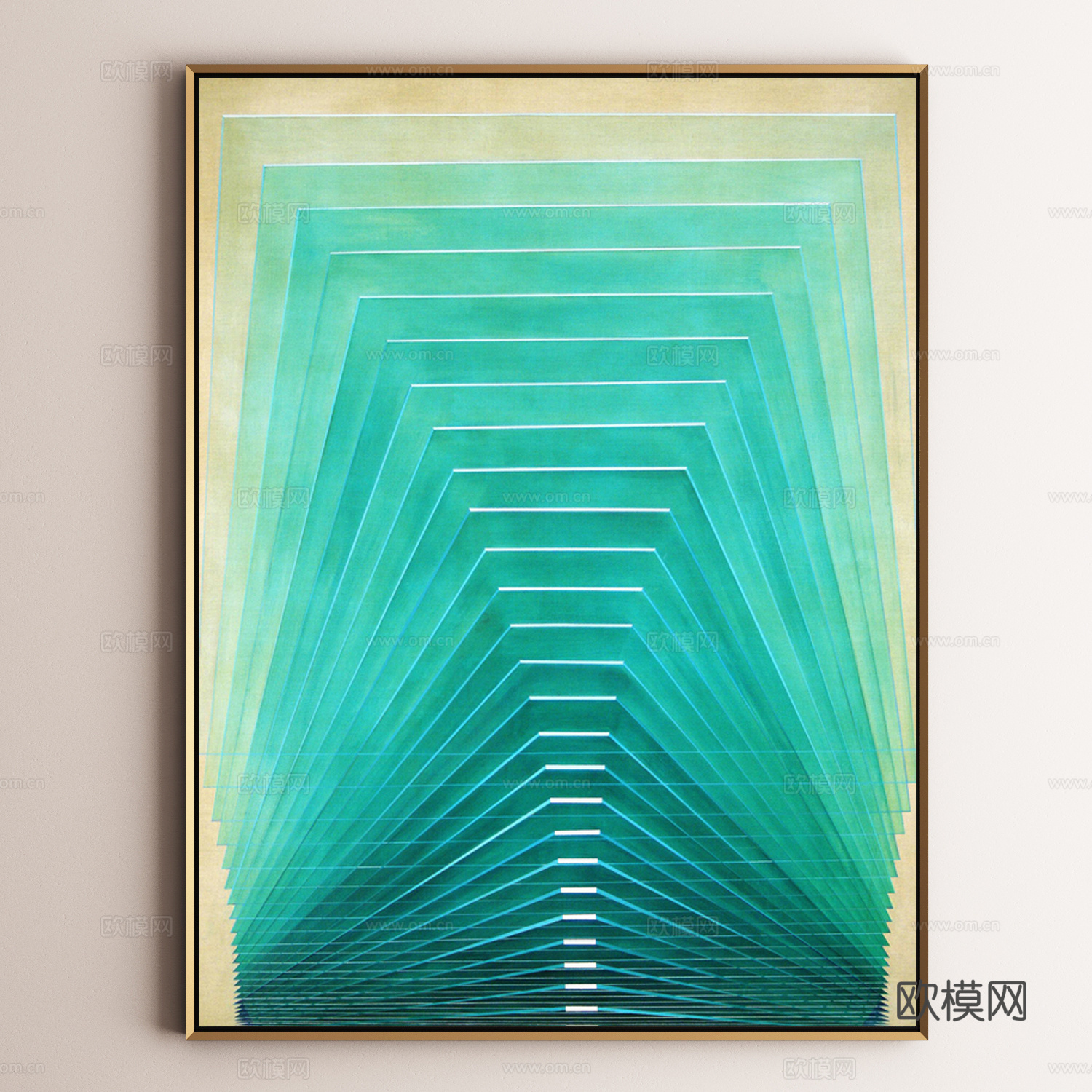 现代装饰画组合3d模型