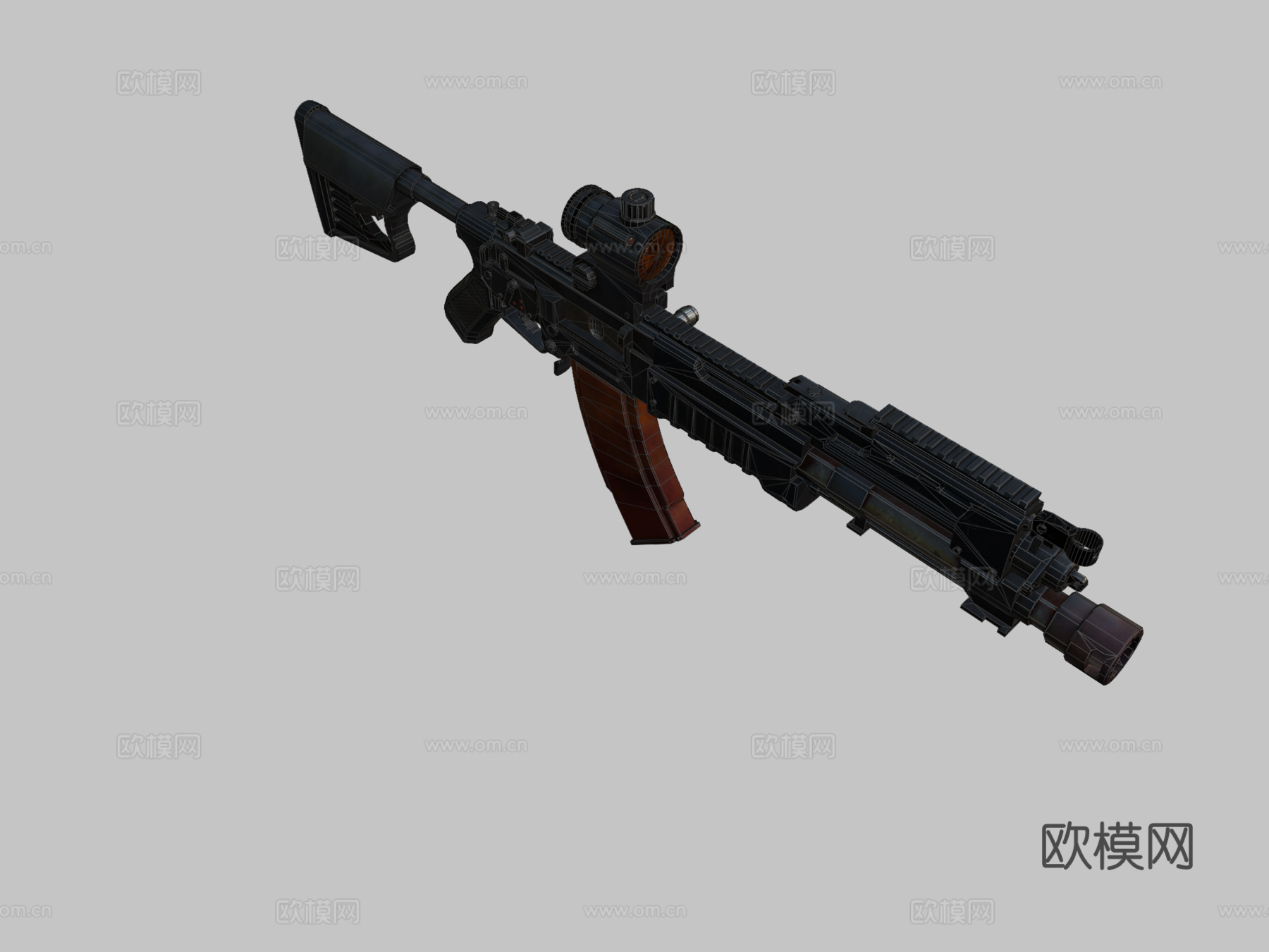 PPSKN42重型战斗步枪3d模型
