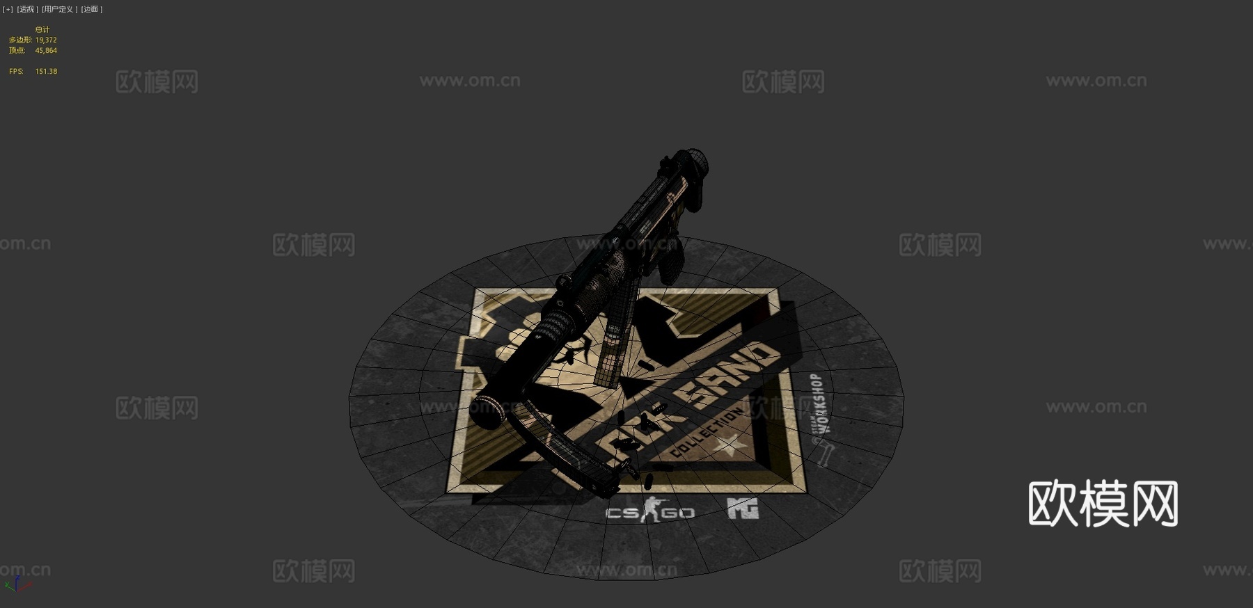 MP5-SD黑沙3d模型