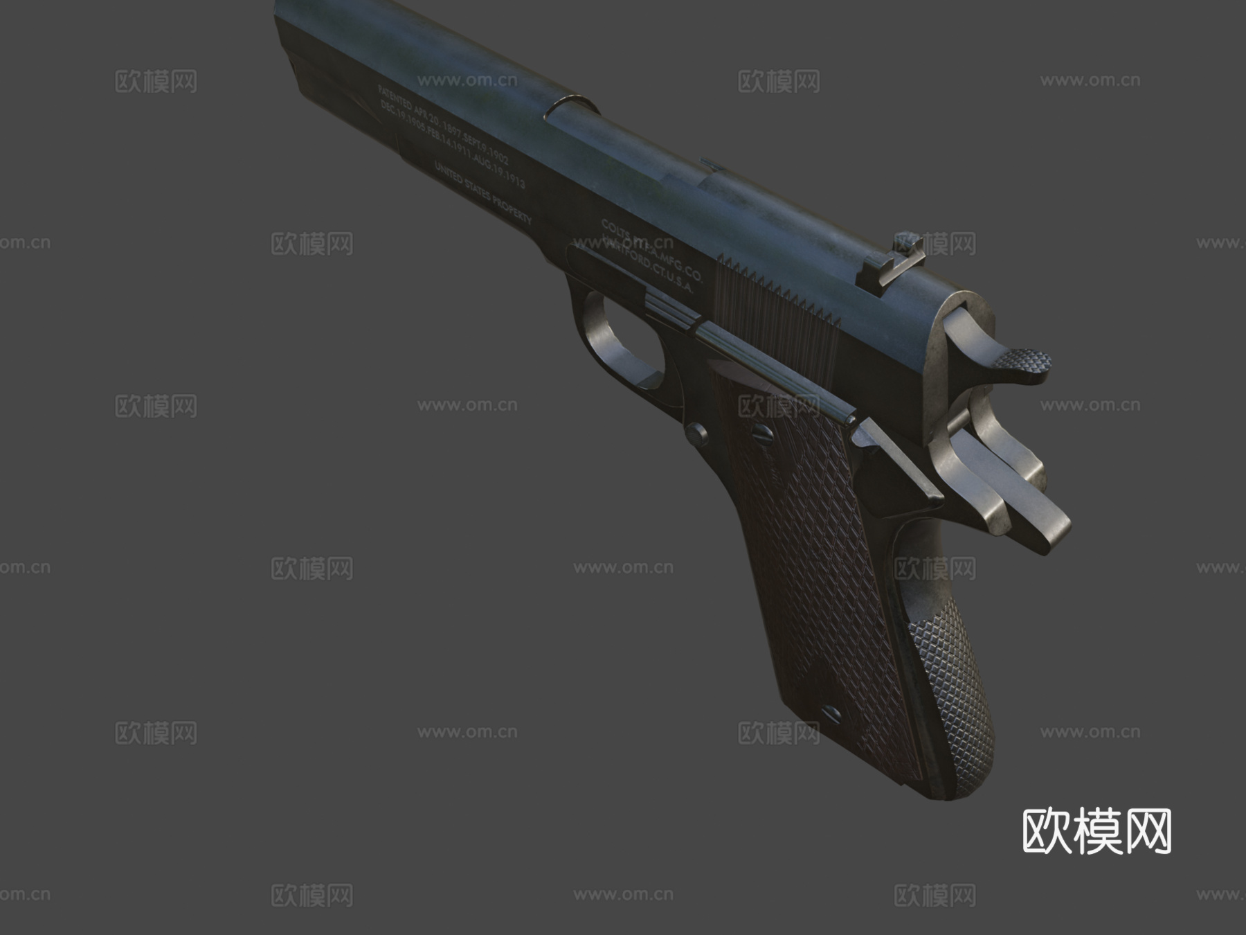 柯尔特19113d模型