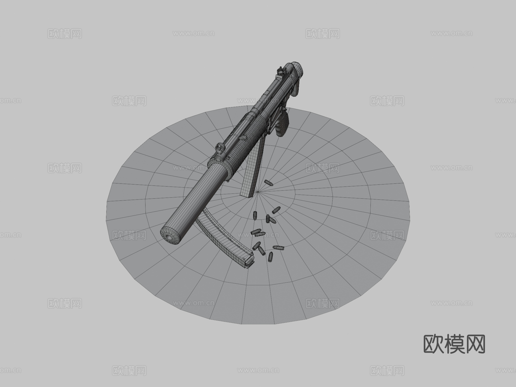 MP5-SD黑沙3d模型