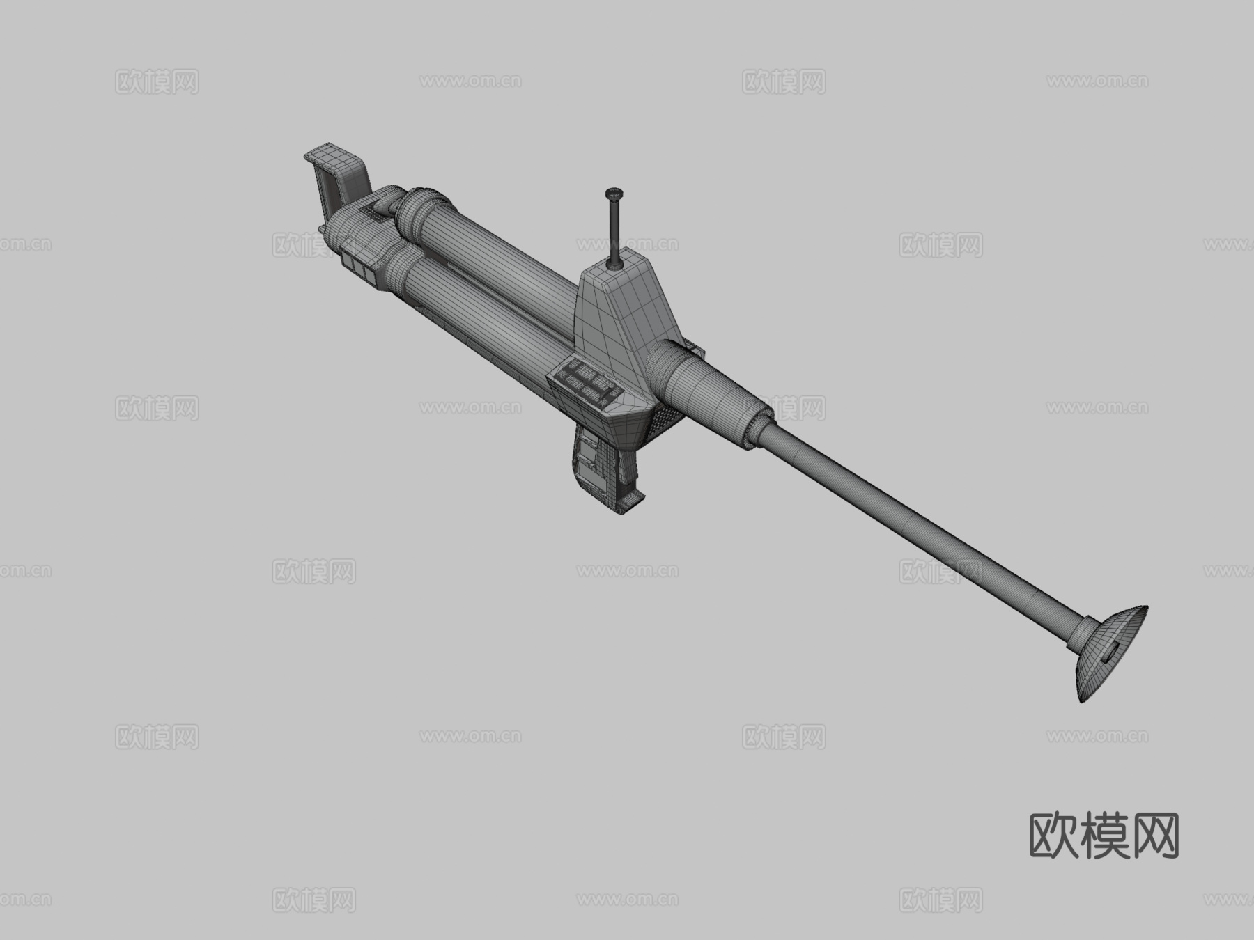 型相位枪(相位步枪)-星际迷航3d模型