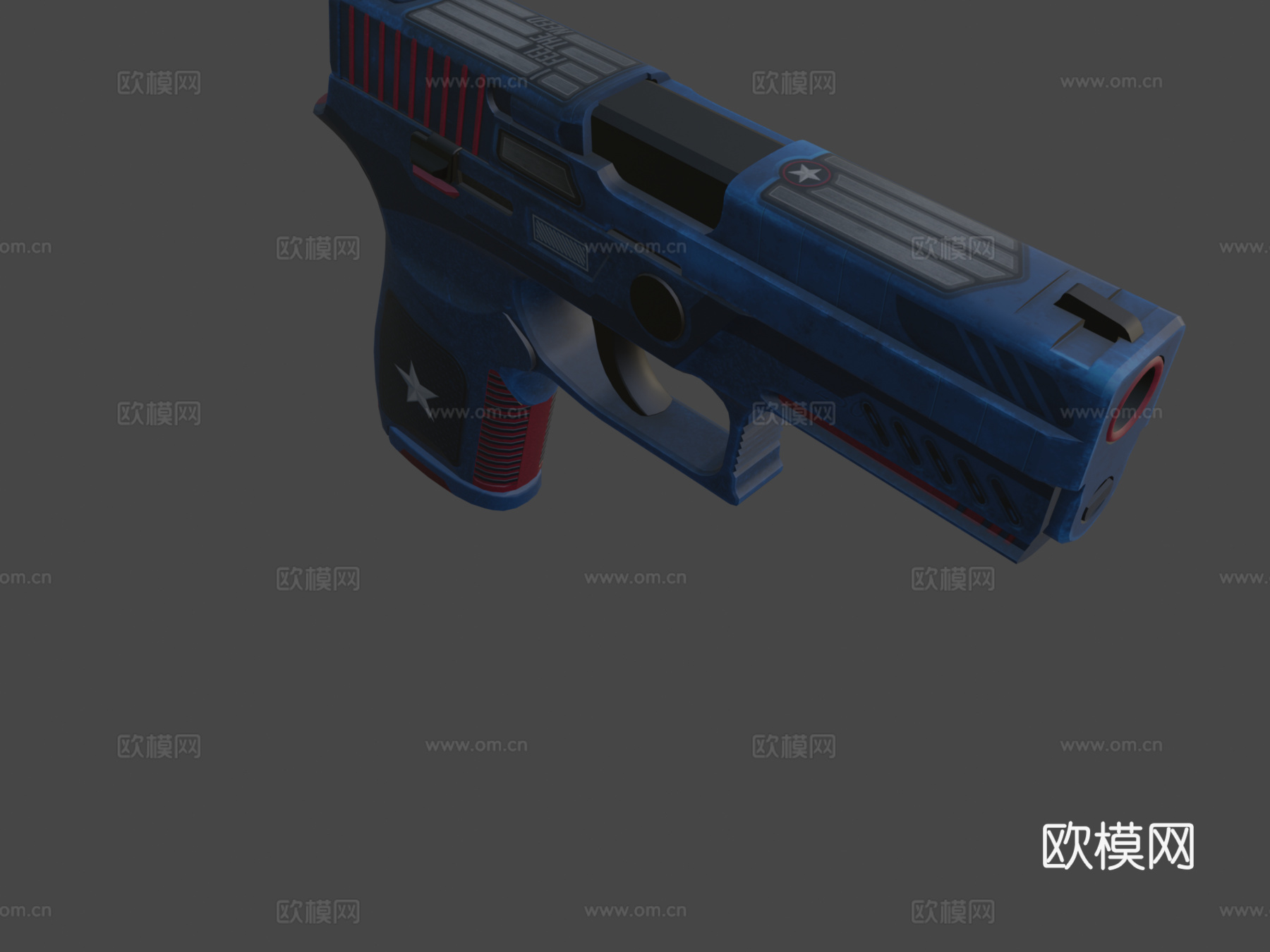 P250-壮志凌云3d模型