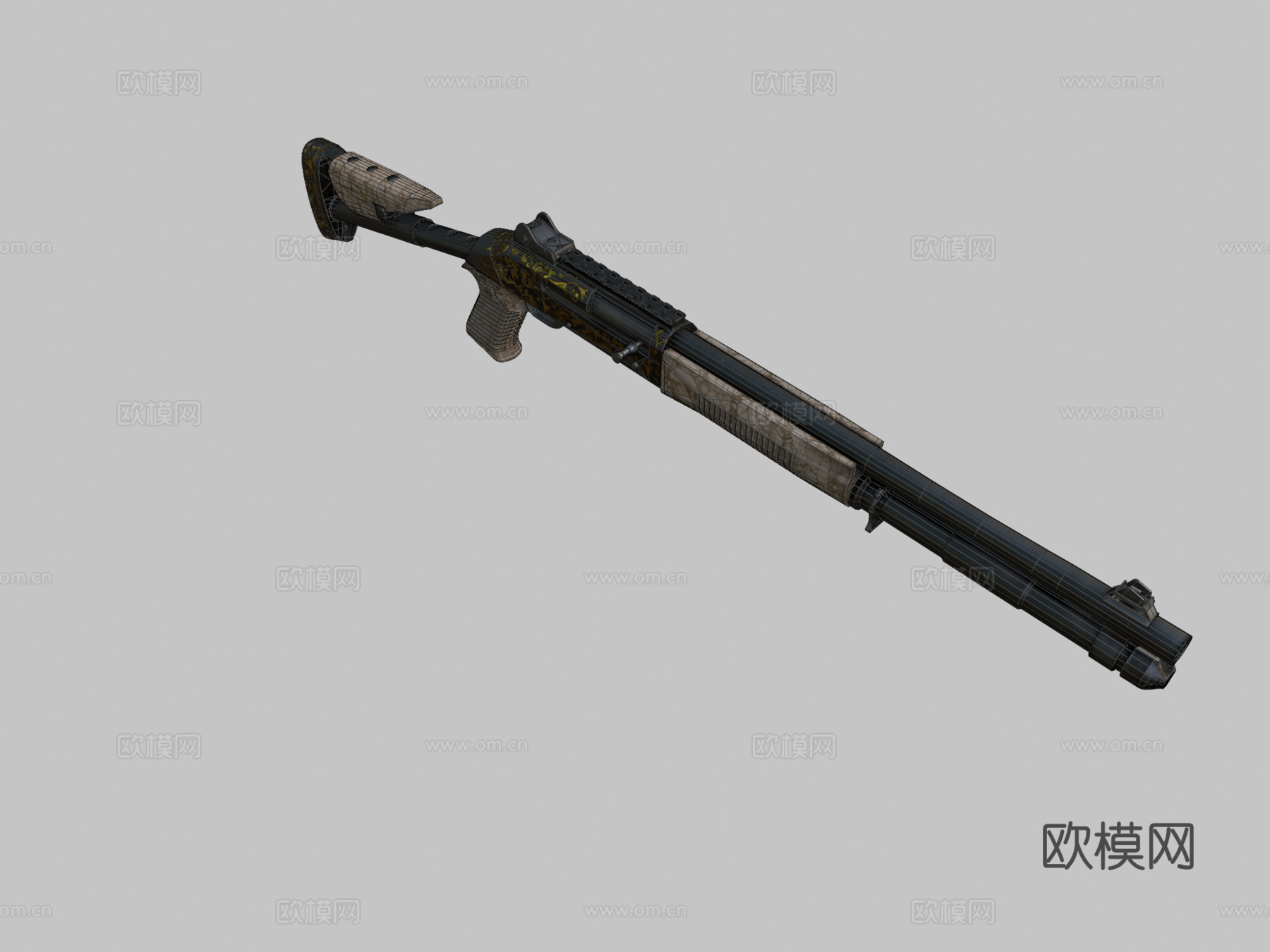 XM1014皇家旅3d模型
