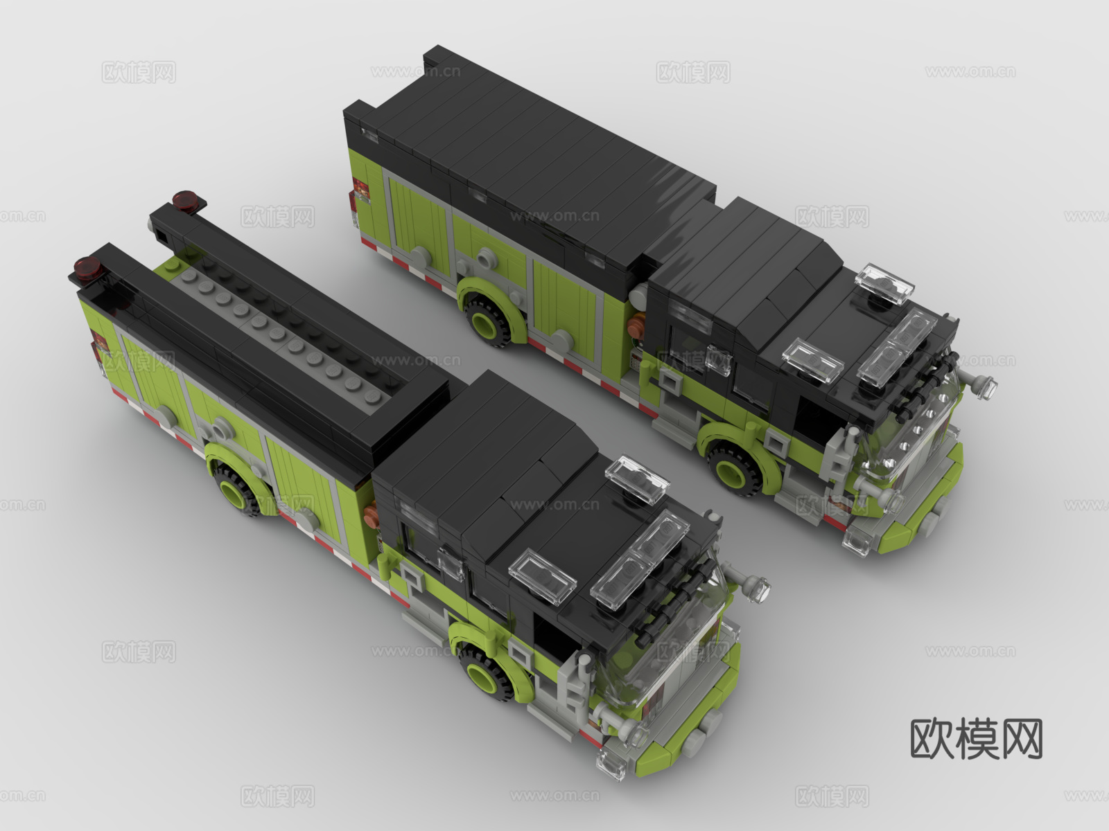 乐高 LEGO 玩具 积木 工程车 土方车3d模型