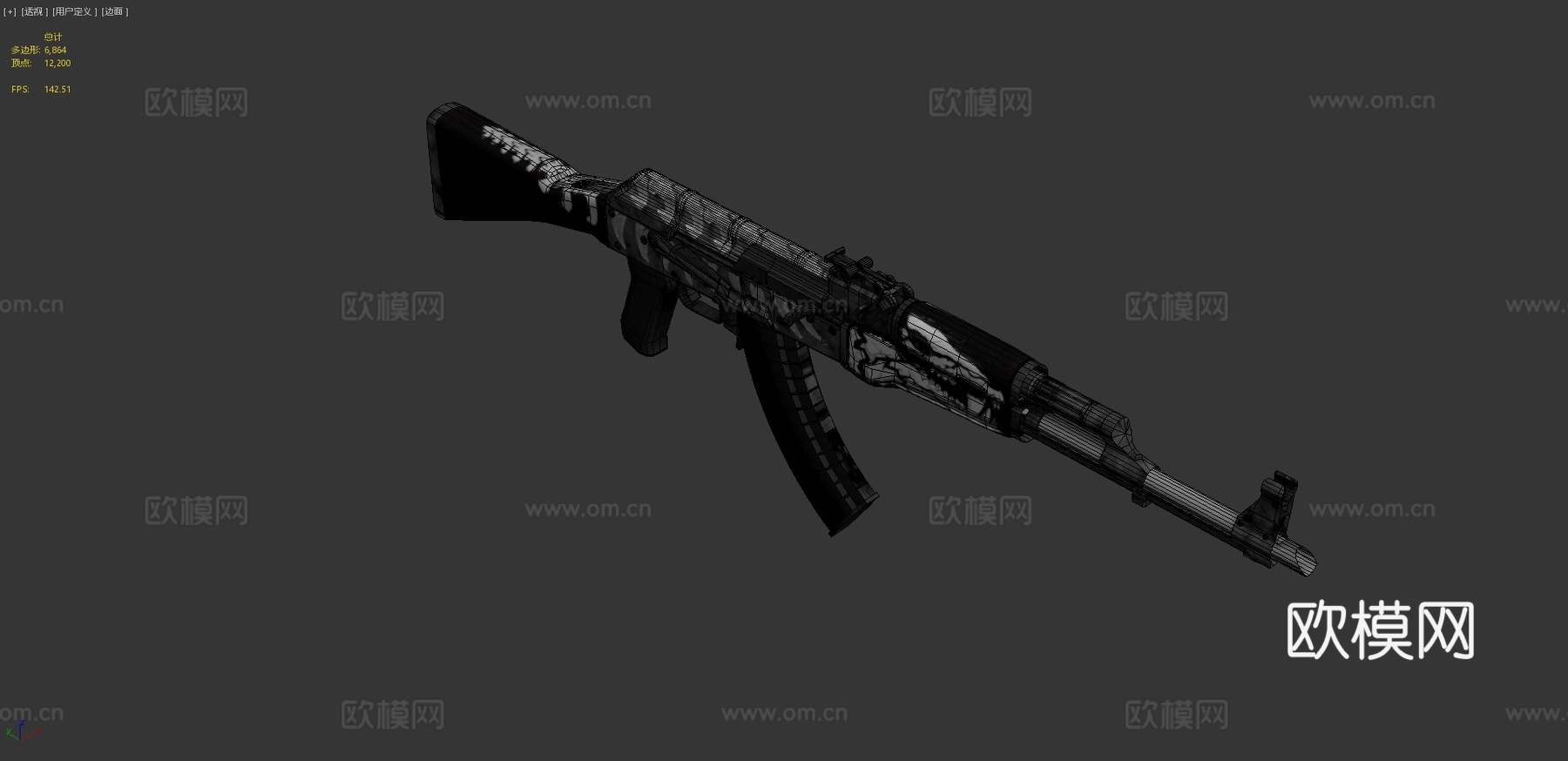 AK-47灵魂窃取者(CSGO皮肤)3d模型
