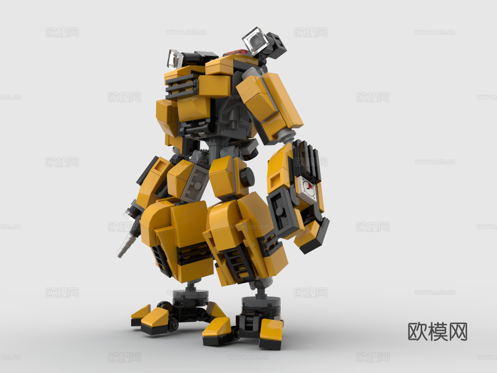 乐高 LEGO 玩具 积木 机甲 战斗机器人 机械战甲 高达3d模型
