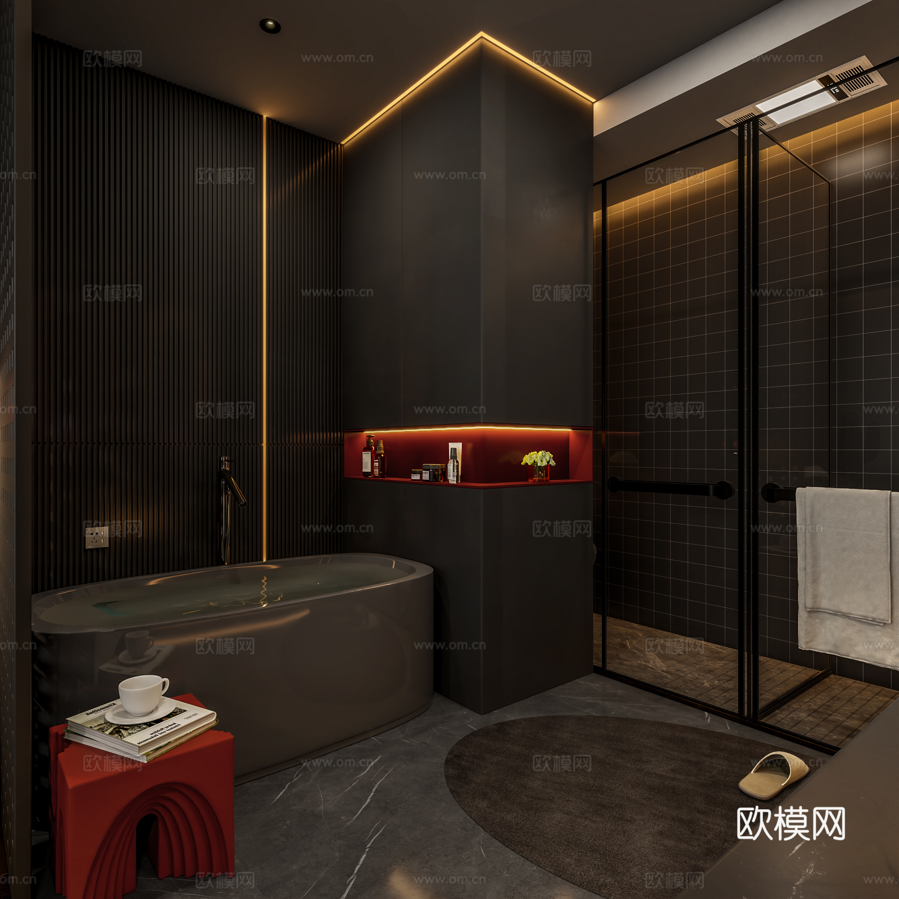 别墅主卧3d模型