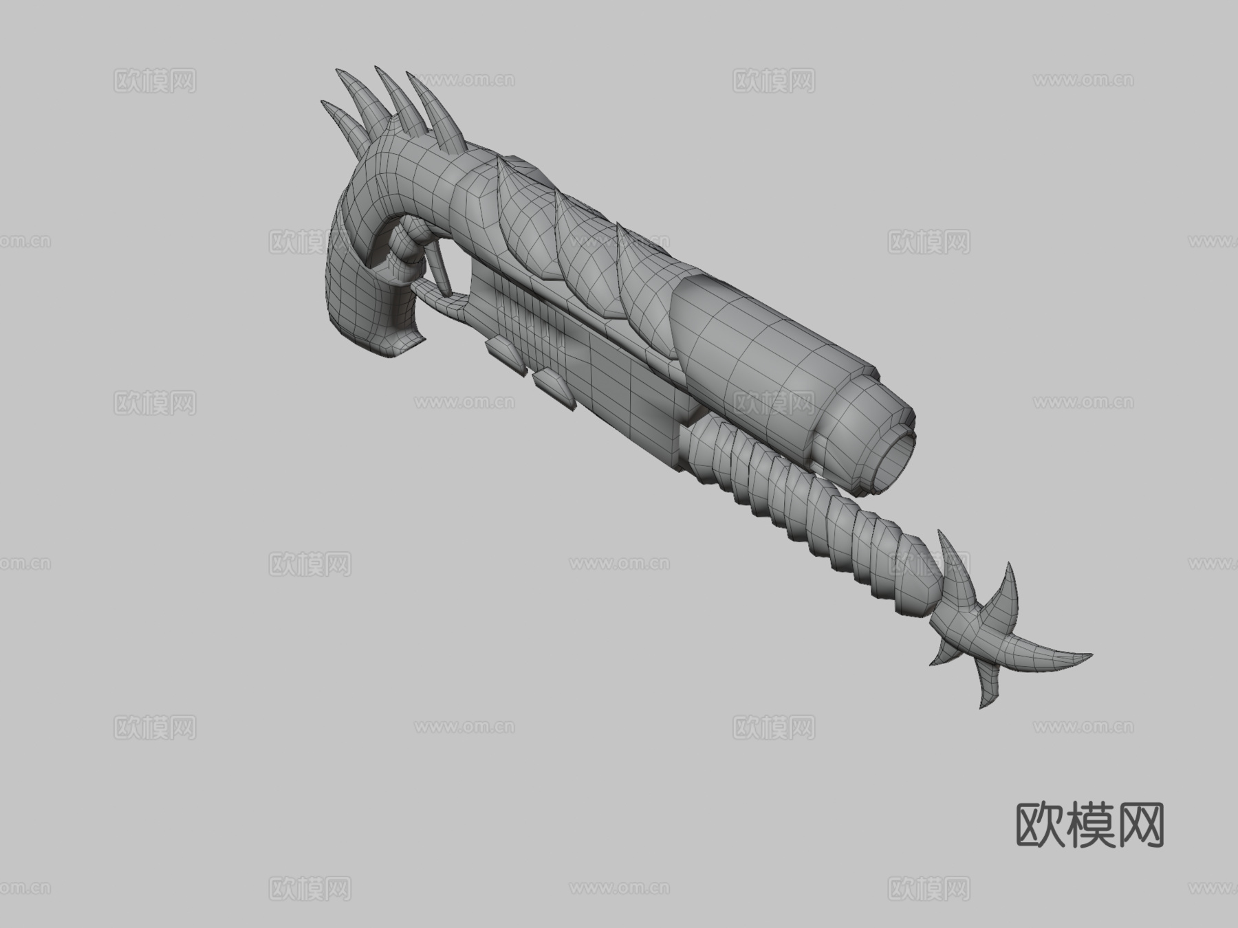 枪械概念-怪物猎人-世界-灭尽龙3d模型