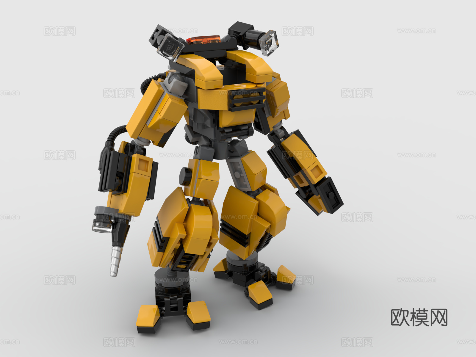 乐高 LEGO 玩具 积木 机甲 战斗机器人 机械战甲 高达3d模型