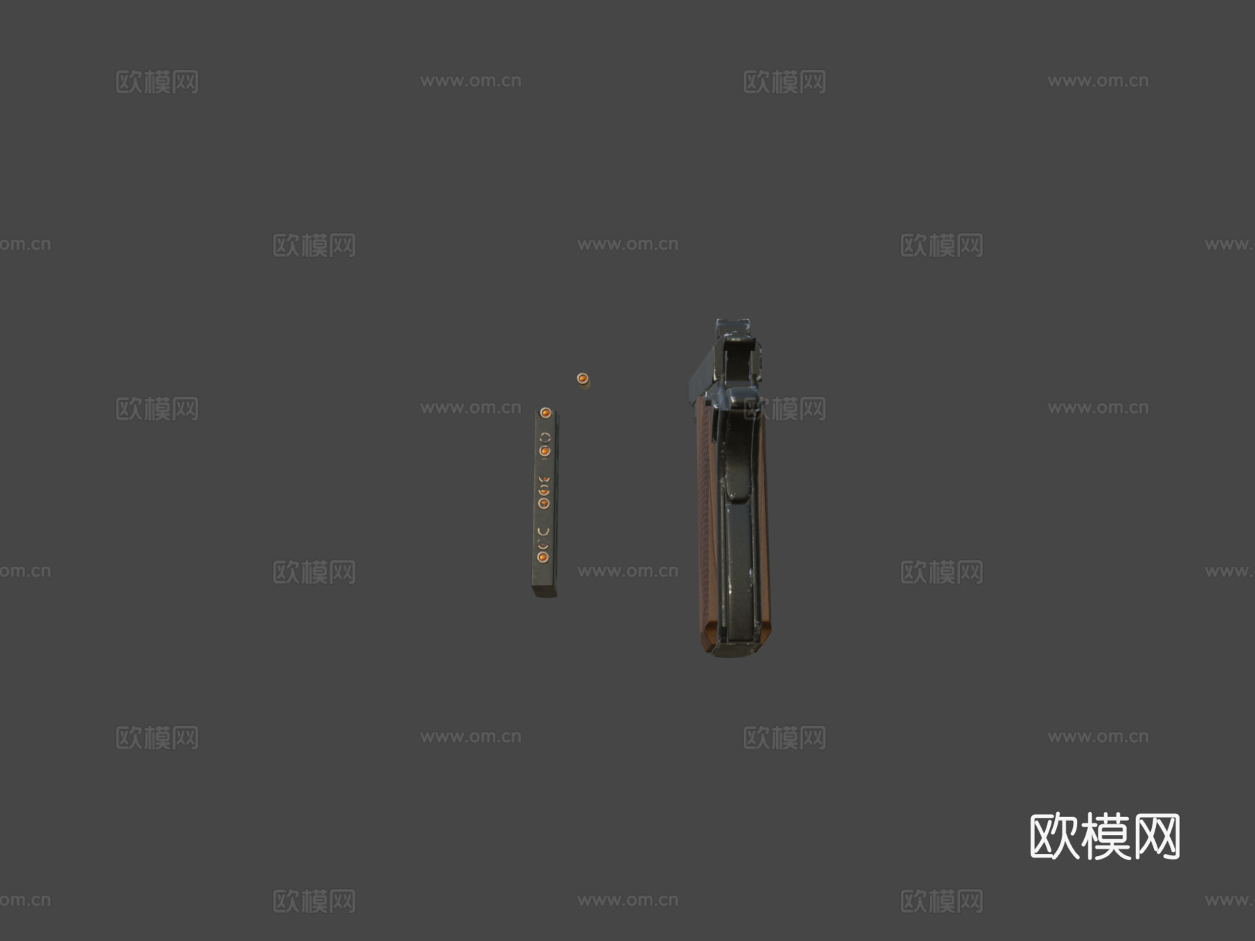 柯尔特M19113d模型