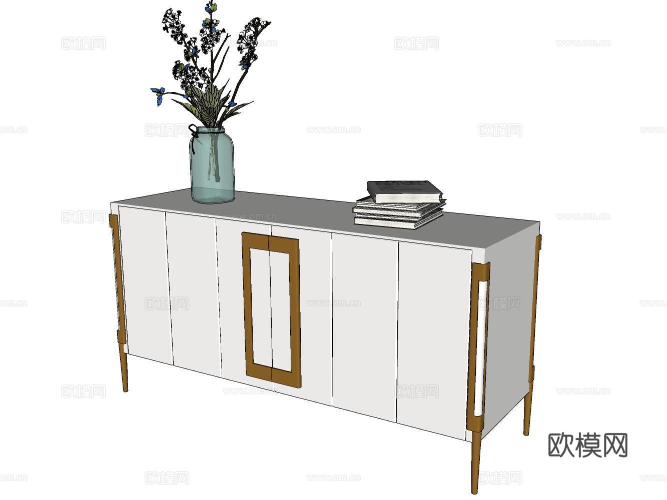 玄关柜su模型下载（渲染图2）