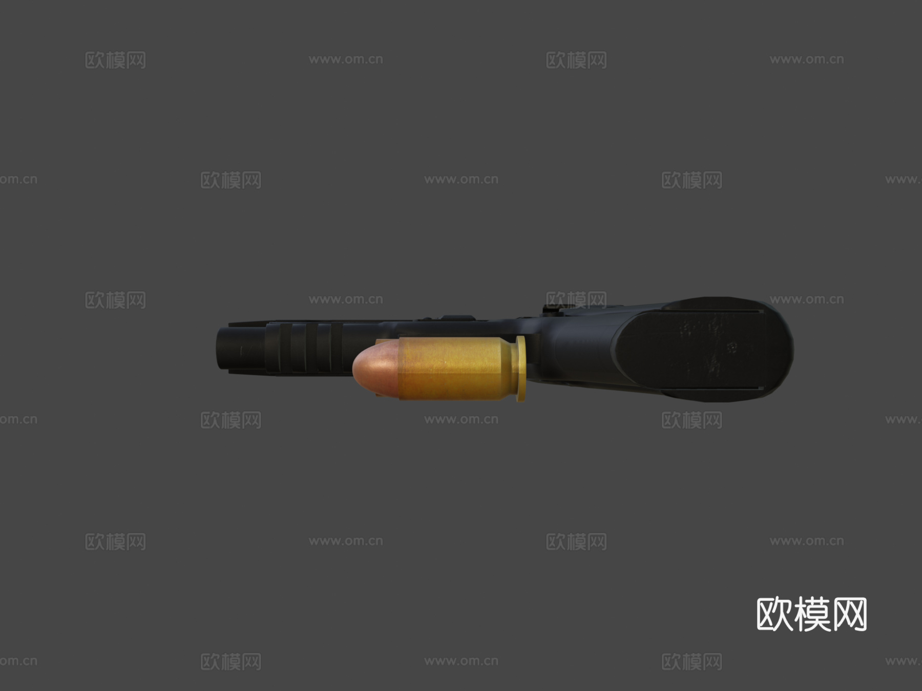 毫米西格绍尔手枪弹3d模型