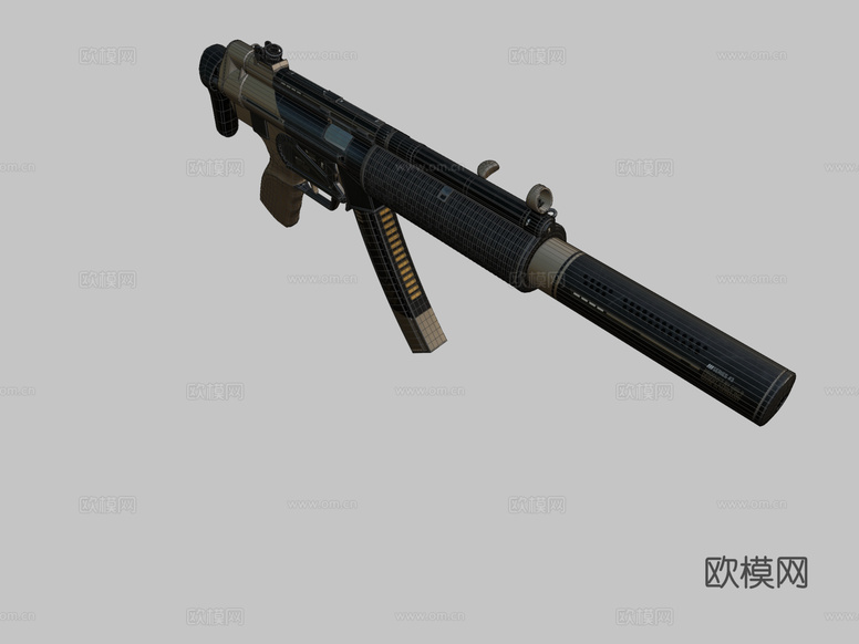 MP5-SD-沙漠打击3d模型下载(渲染图2)