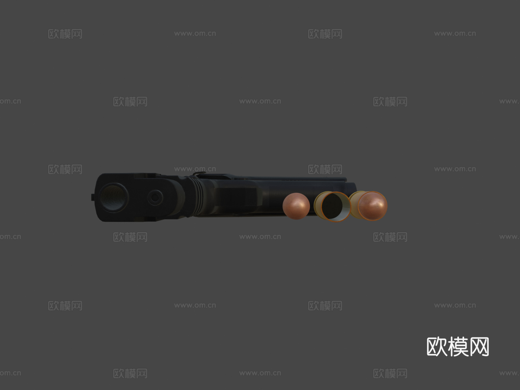 毫米西格绍尔手枪弹3d模型