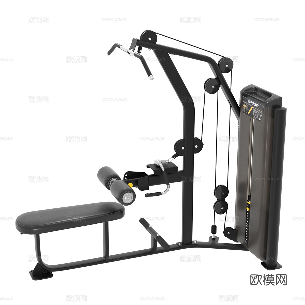 现代健身器材3d模型