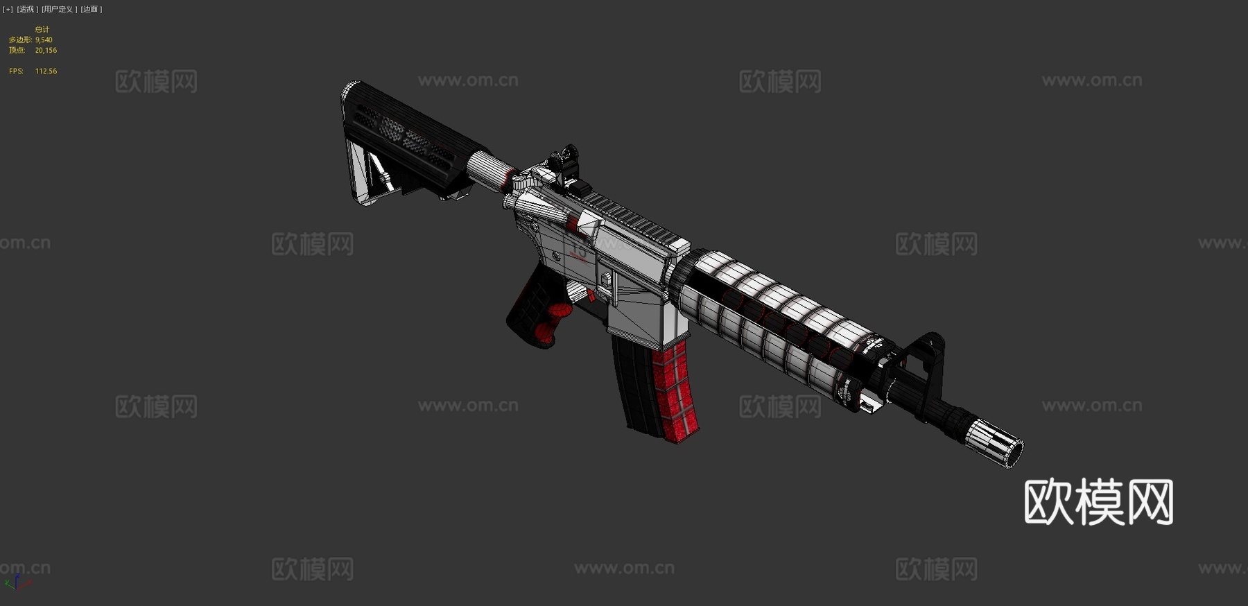 M4A4-合成器3d模型
