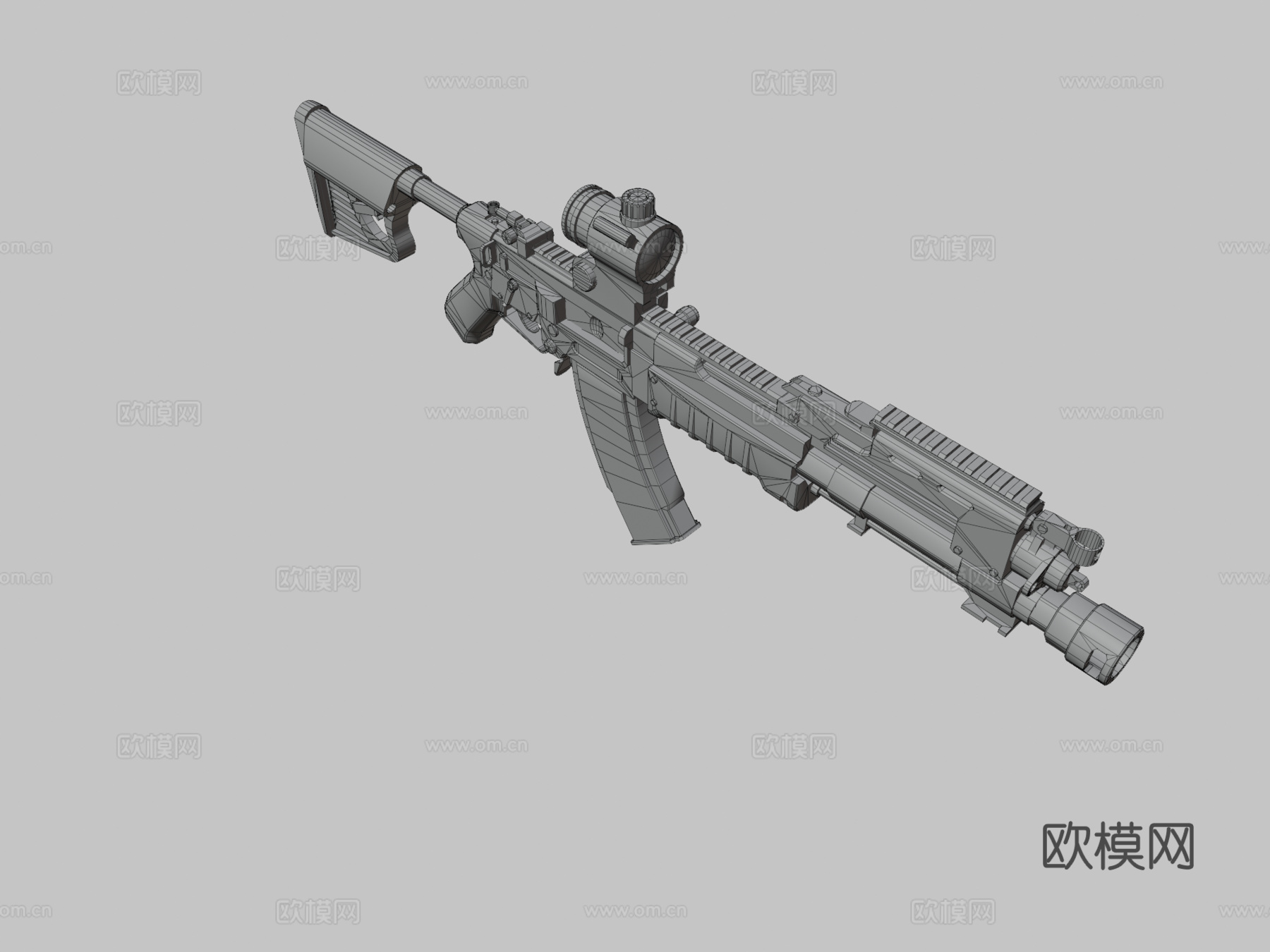 PPSKN42重型战斗步枪3d模型