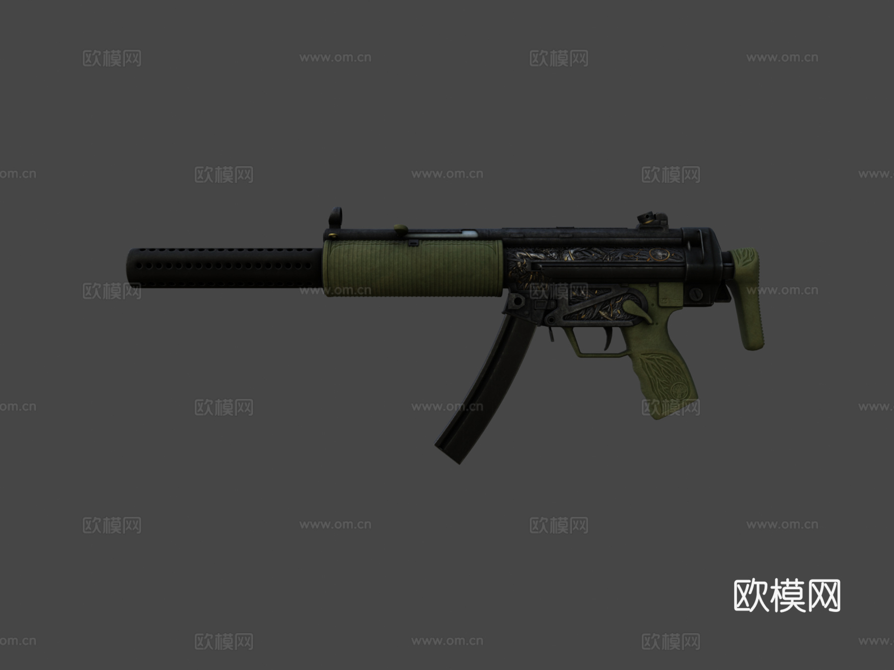 MP5-SD3-树精3d模型