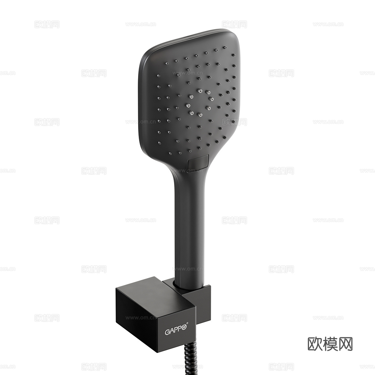 现代极简淋浴花洒 水龙头3d模型