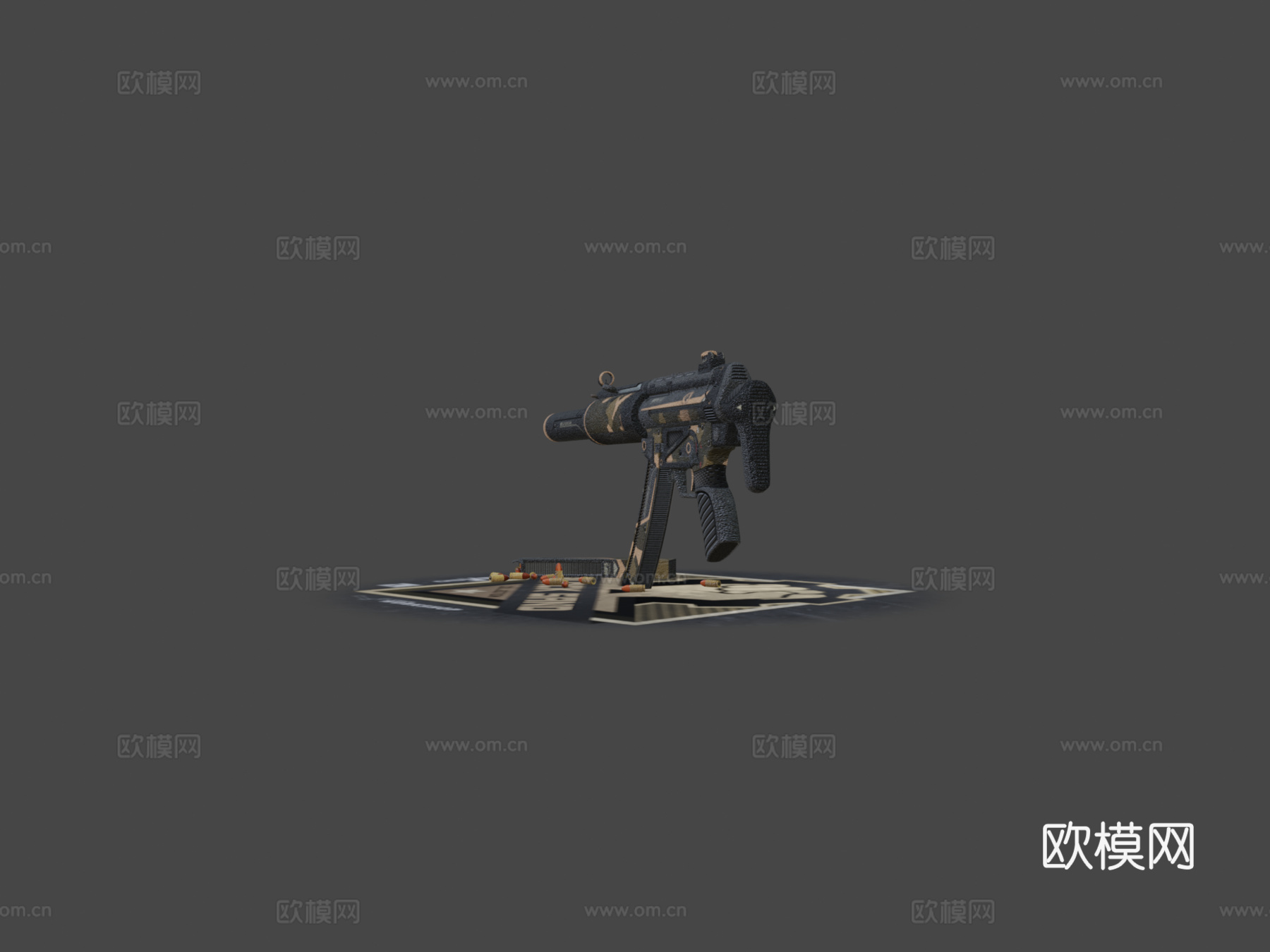 MP5-SD黑沙3d模型