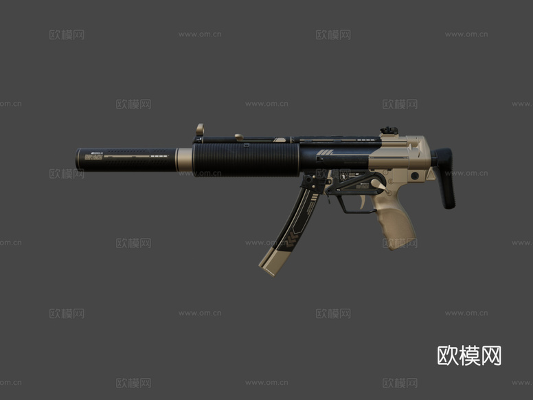 MP5-SD-沙漠打击3d模型下载(渲染图7)