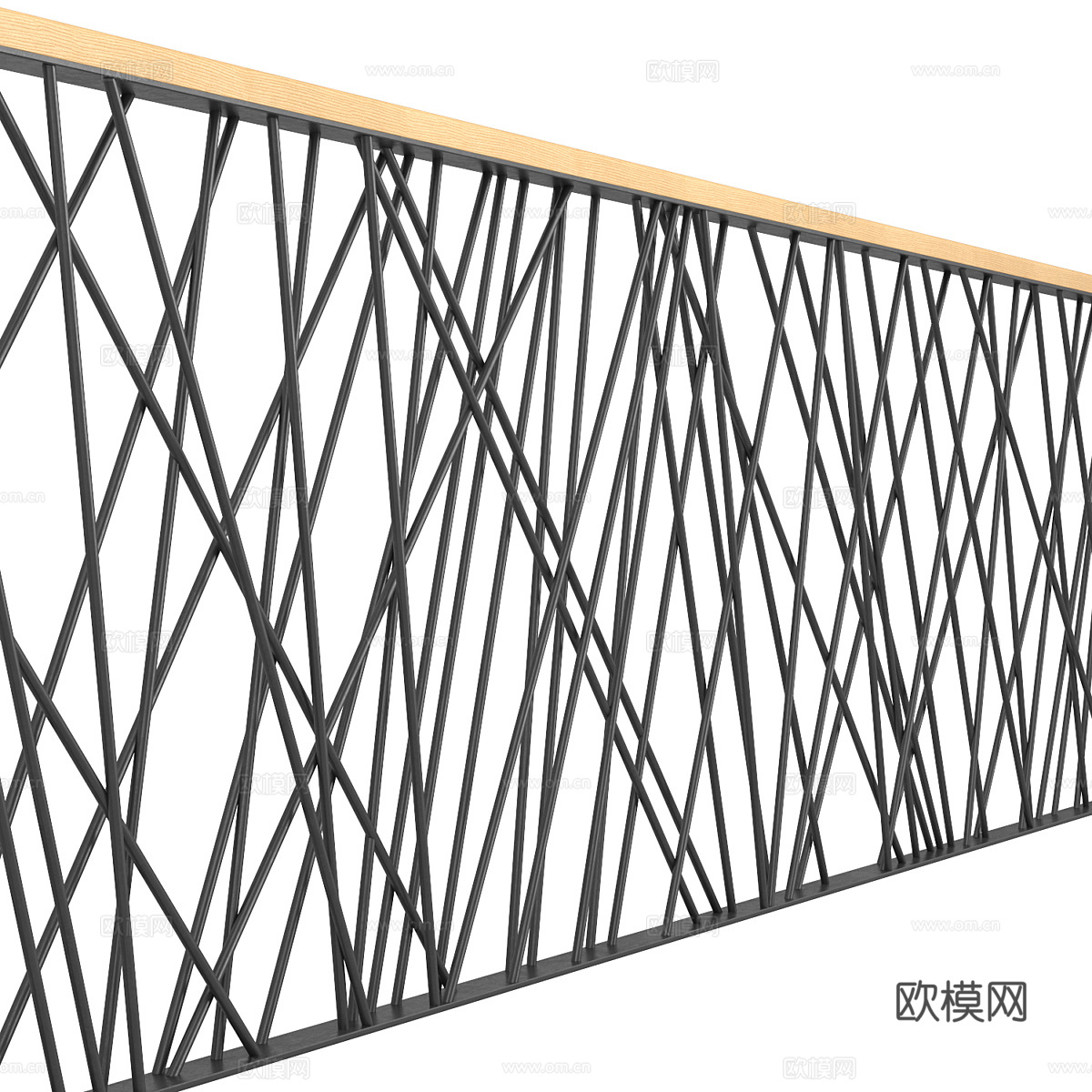 现代金属栏杆 围栏3d模型