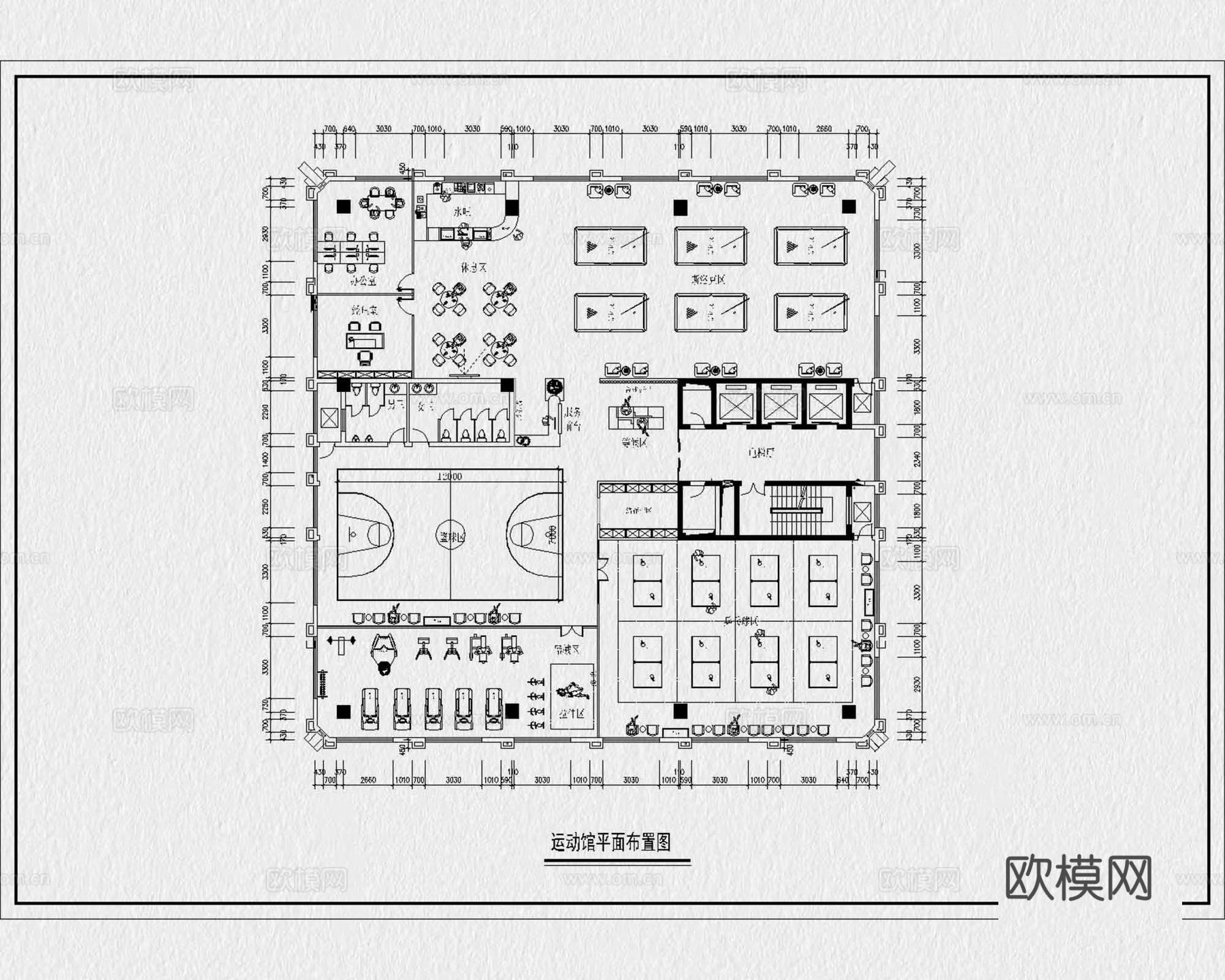 体育馆 体育馆建筑 体育场 游泳馆 篮球馆 运动中心cad施工图