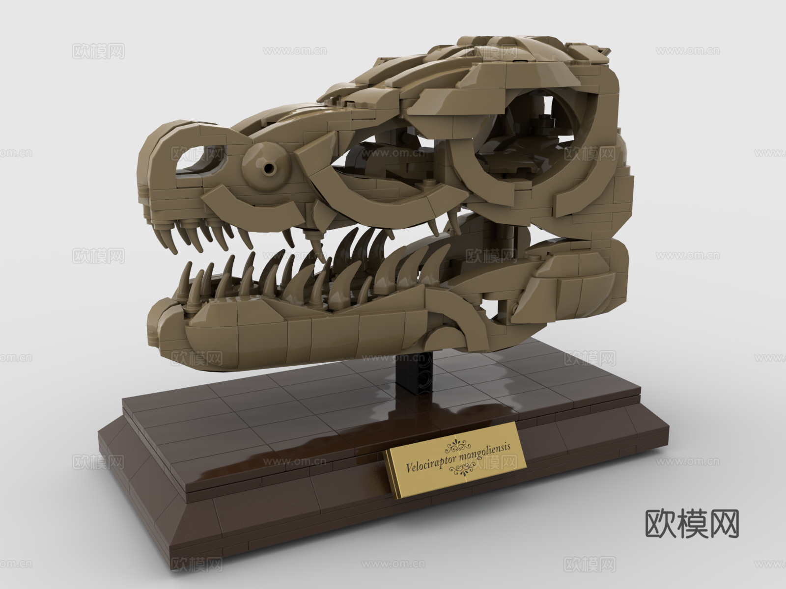 乐高 LEGO 玩具 积木 恐龙化石 博物馆 恐龙骨架3d模型