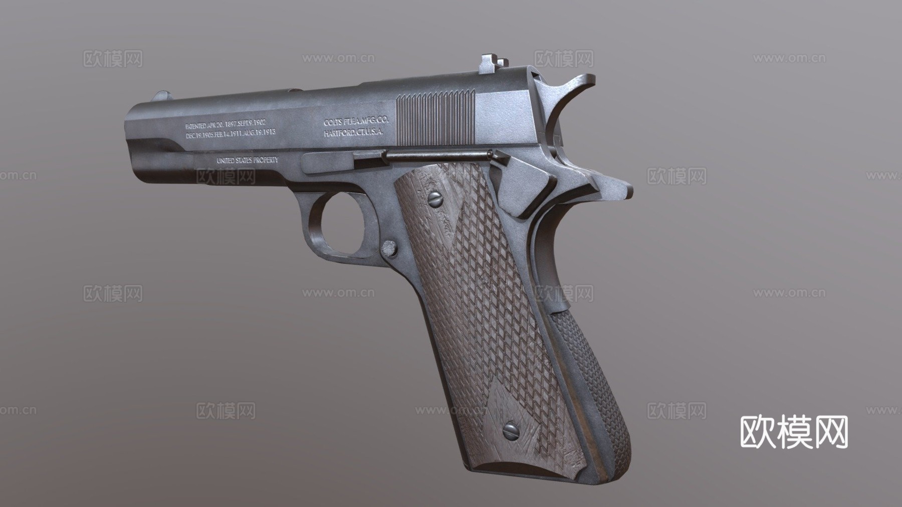 柯尔特19113d模型