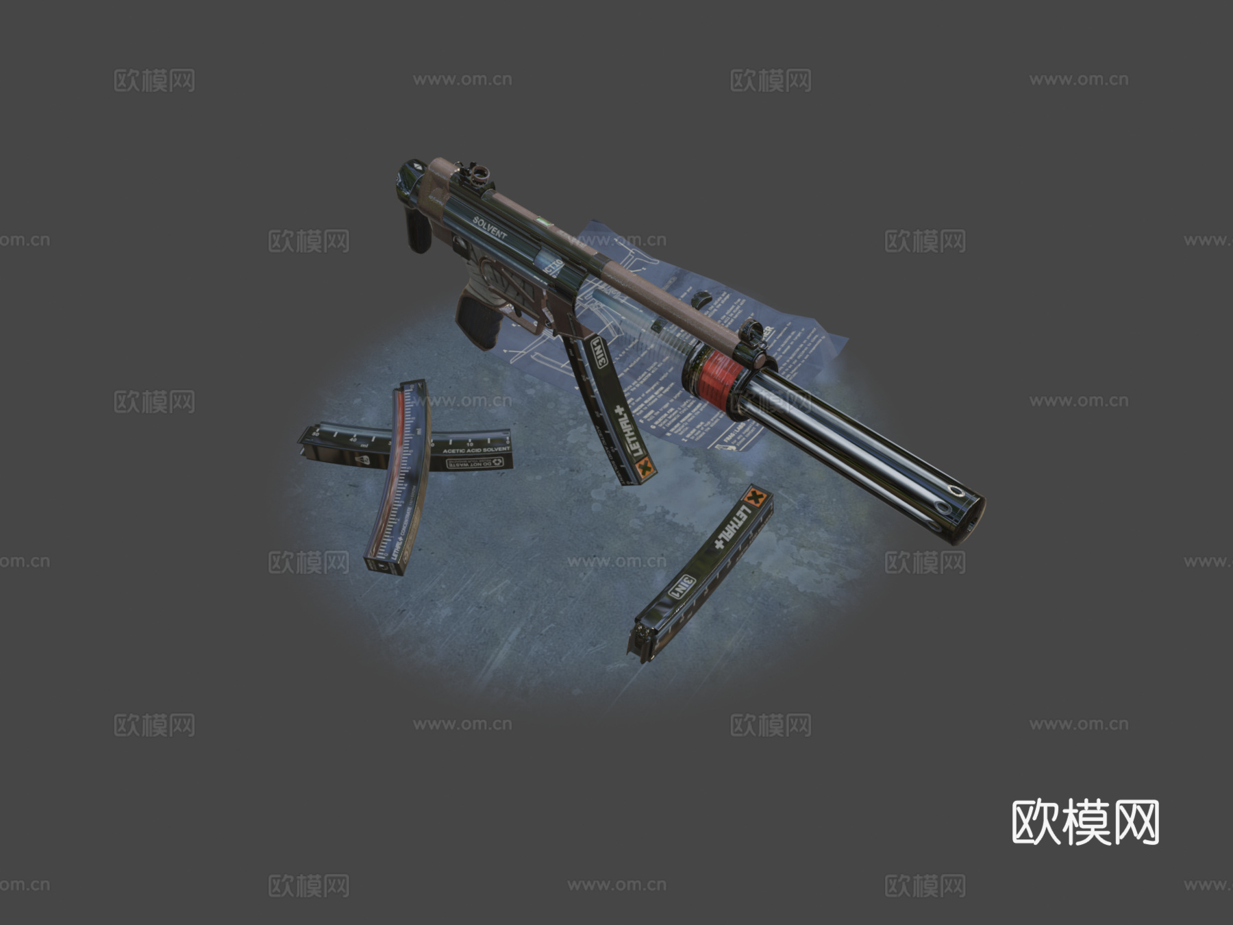 MP5-SD致命注射II3d模型