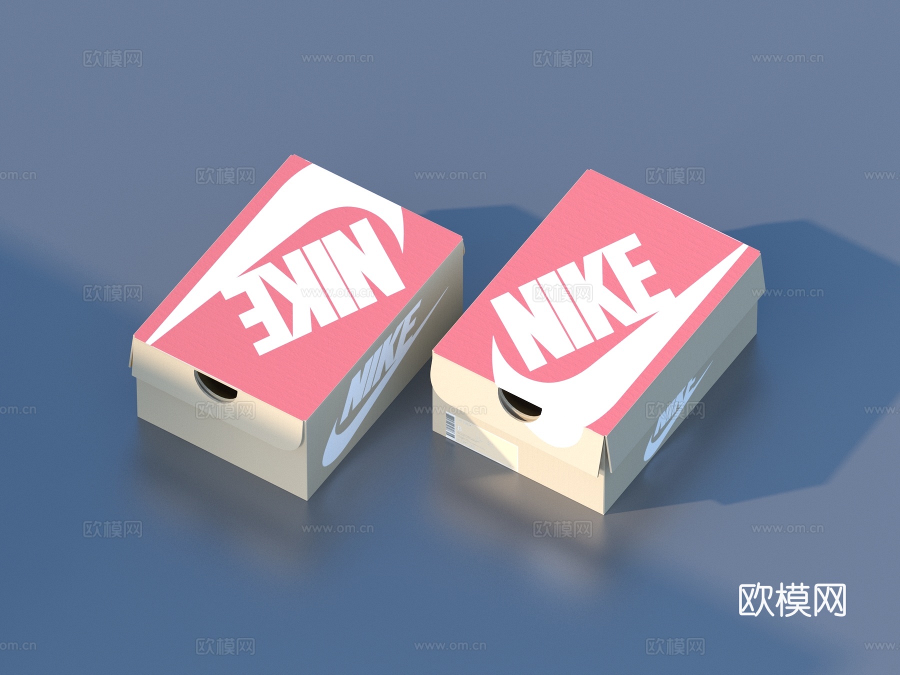 鞋盒 纸盒 包装鞋盒3d模型