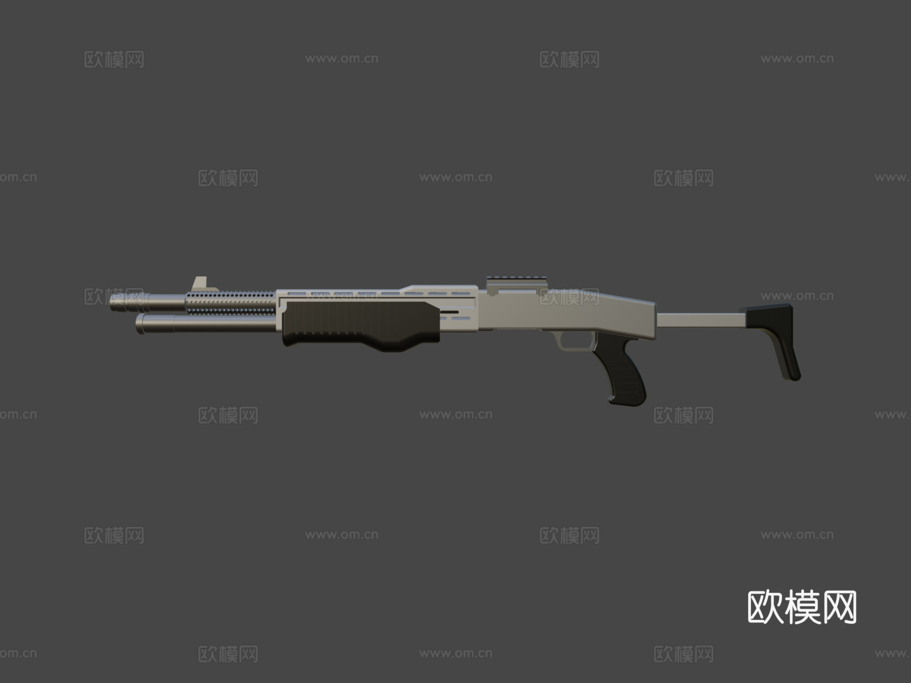 SPAS-34霰弹枪(虚构)3d模型