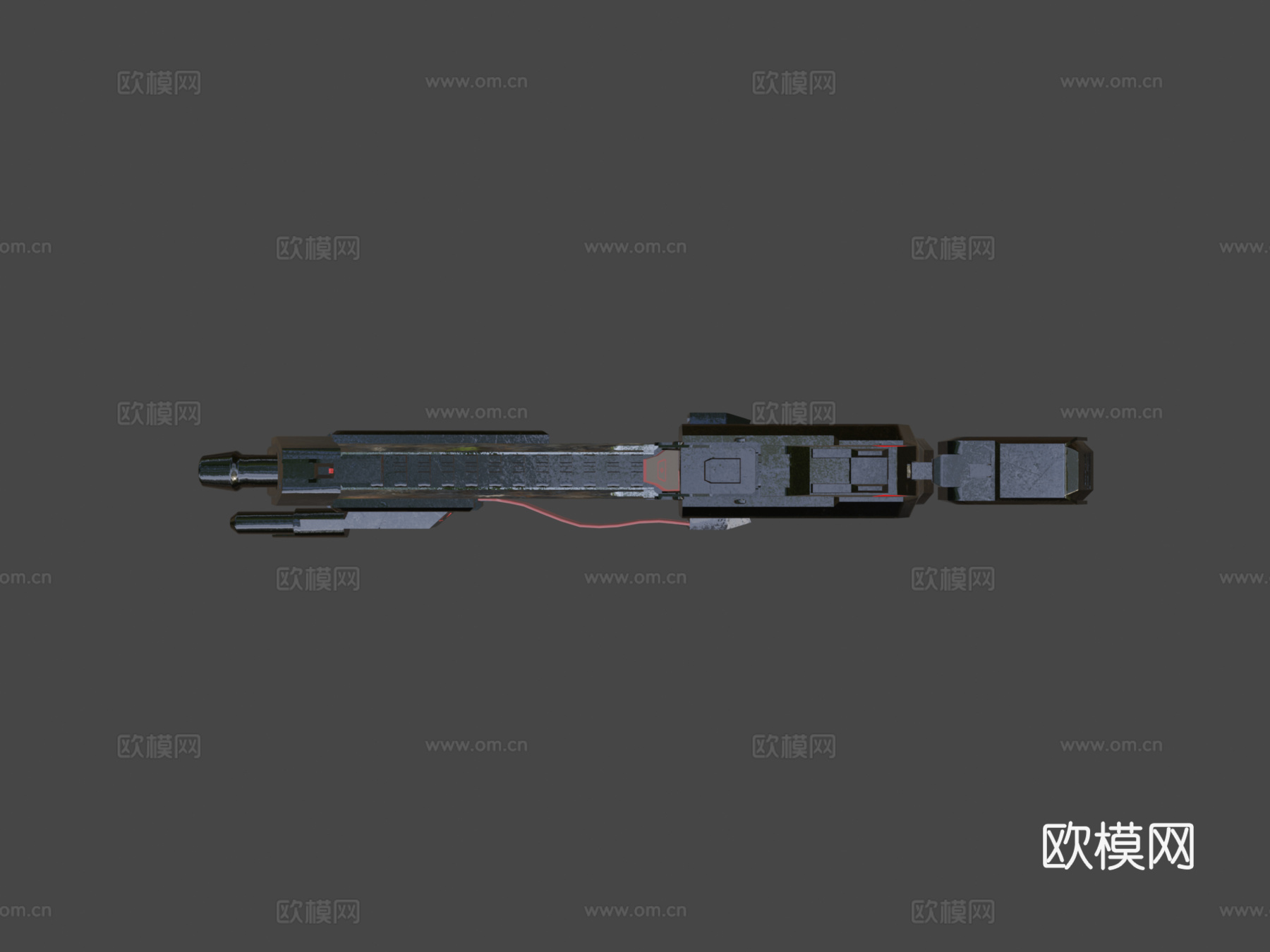 守望先锋黑影的乌兹3d模型