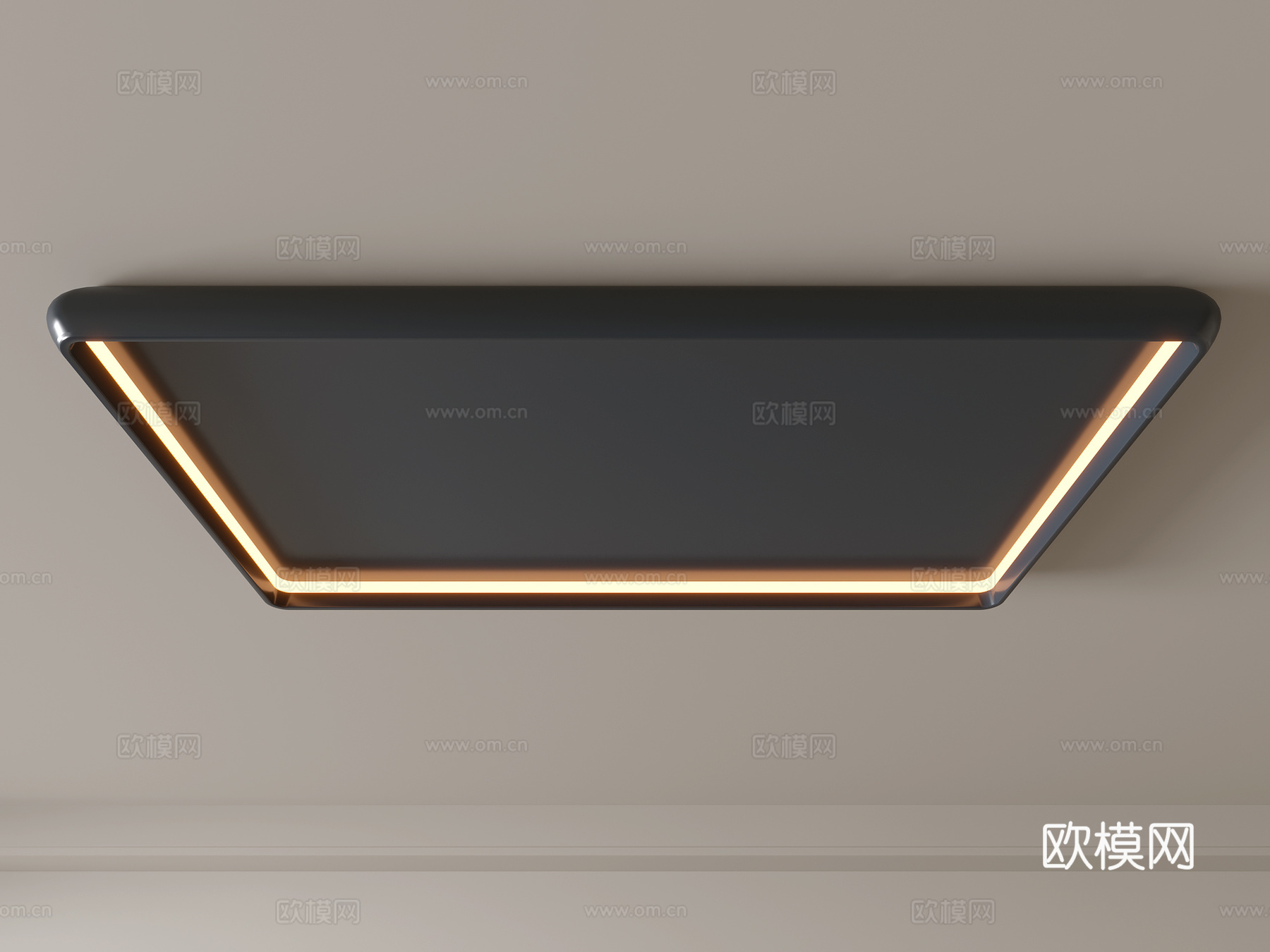 现代吸顶灯 几何形吸顶灯 卧室灯 艺术造型灯具 时尚客厅灯su模型