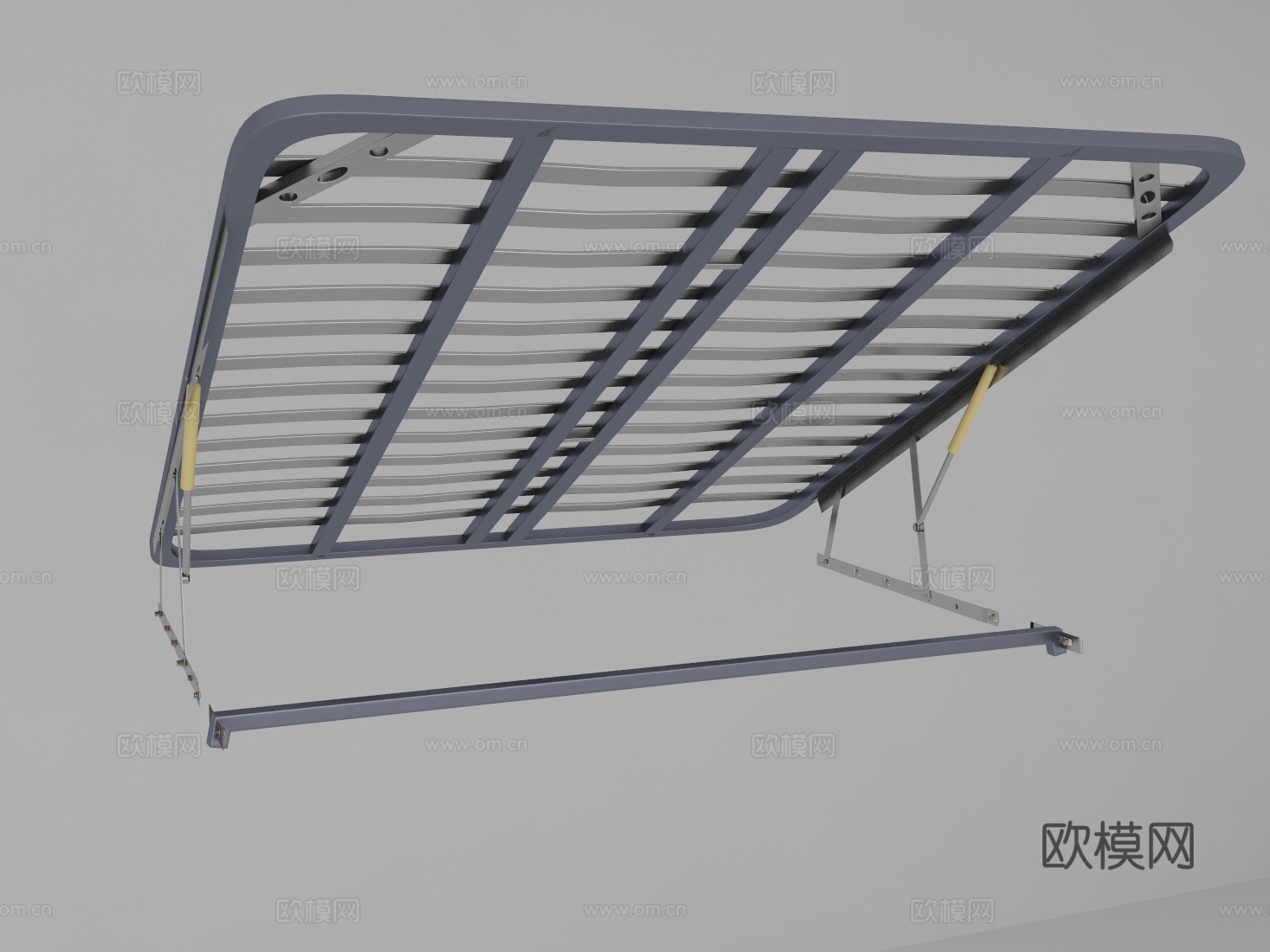 现代排骨架提升轴3d模型