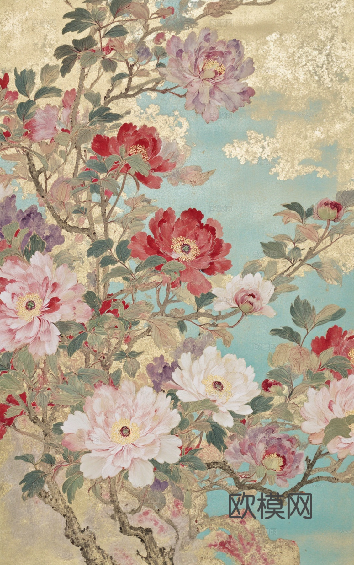 植物装饰画 中国画 油画 挂画