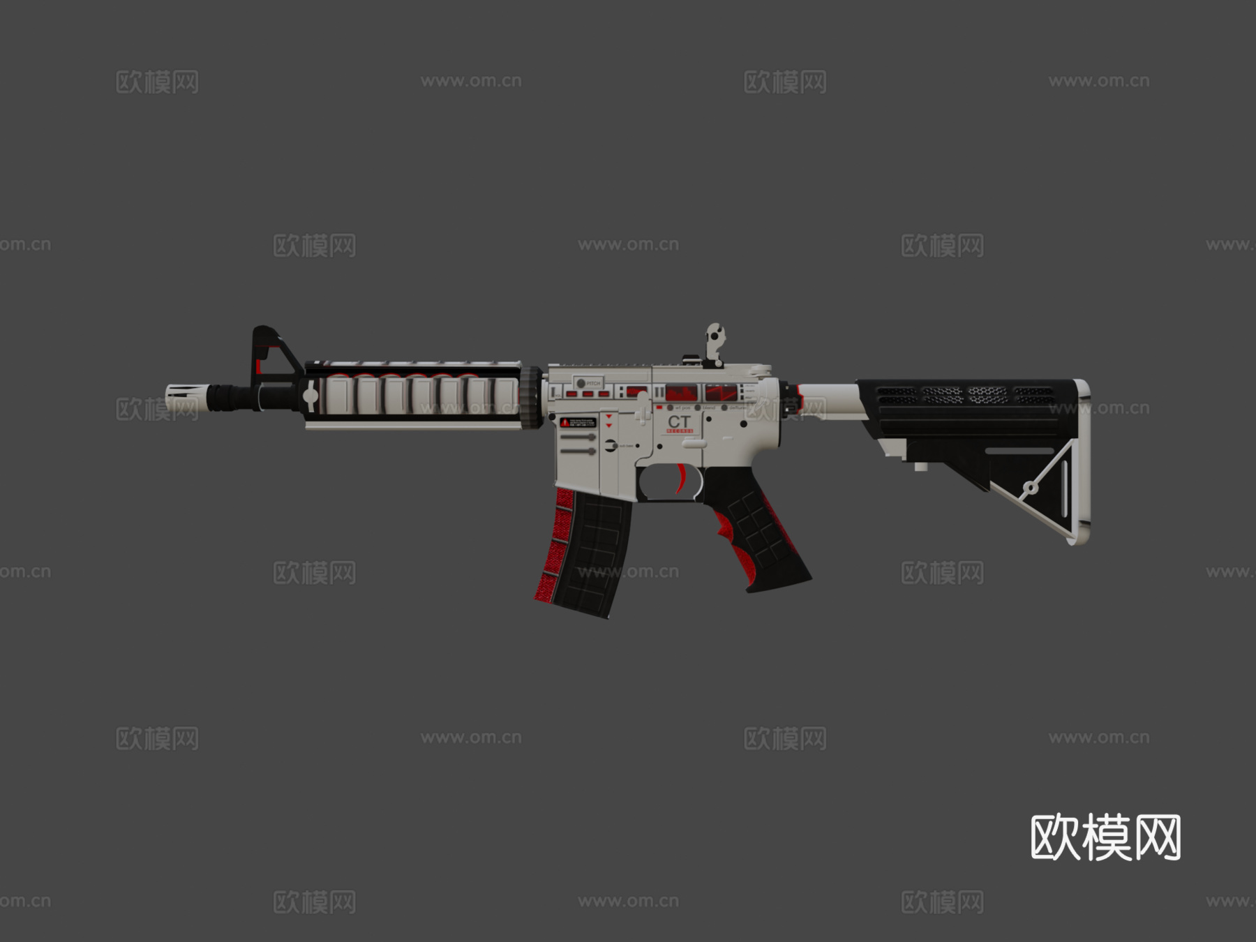 M4A4-合成器3d模型